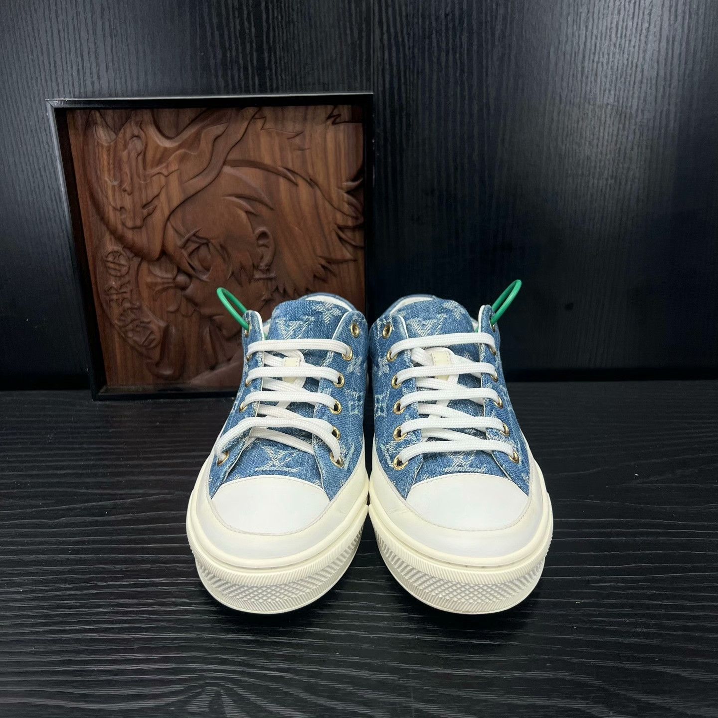 Louis Vuitton Louis Vuitton Denim Blue Lowtop Sneakers 35 Women Size US 5 / IT 35 - 4 Thumbnail