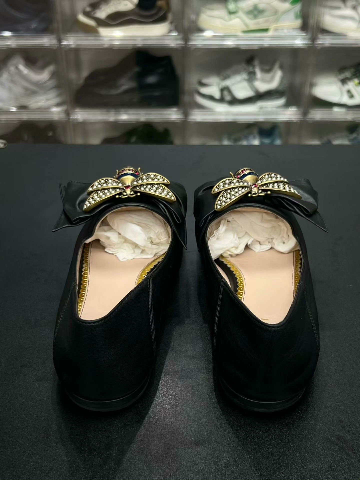 Gucci Gucci Black Lowtop Sneakers 37 Women Size US 6.5 / IT 36.5 - 7 Thumbnail