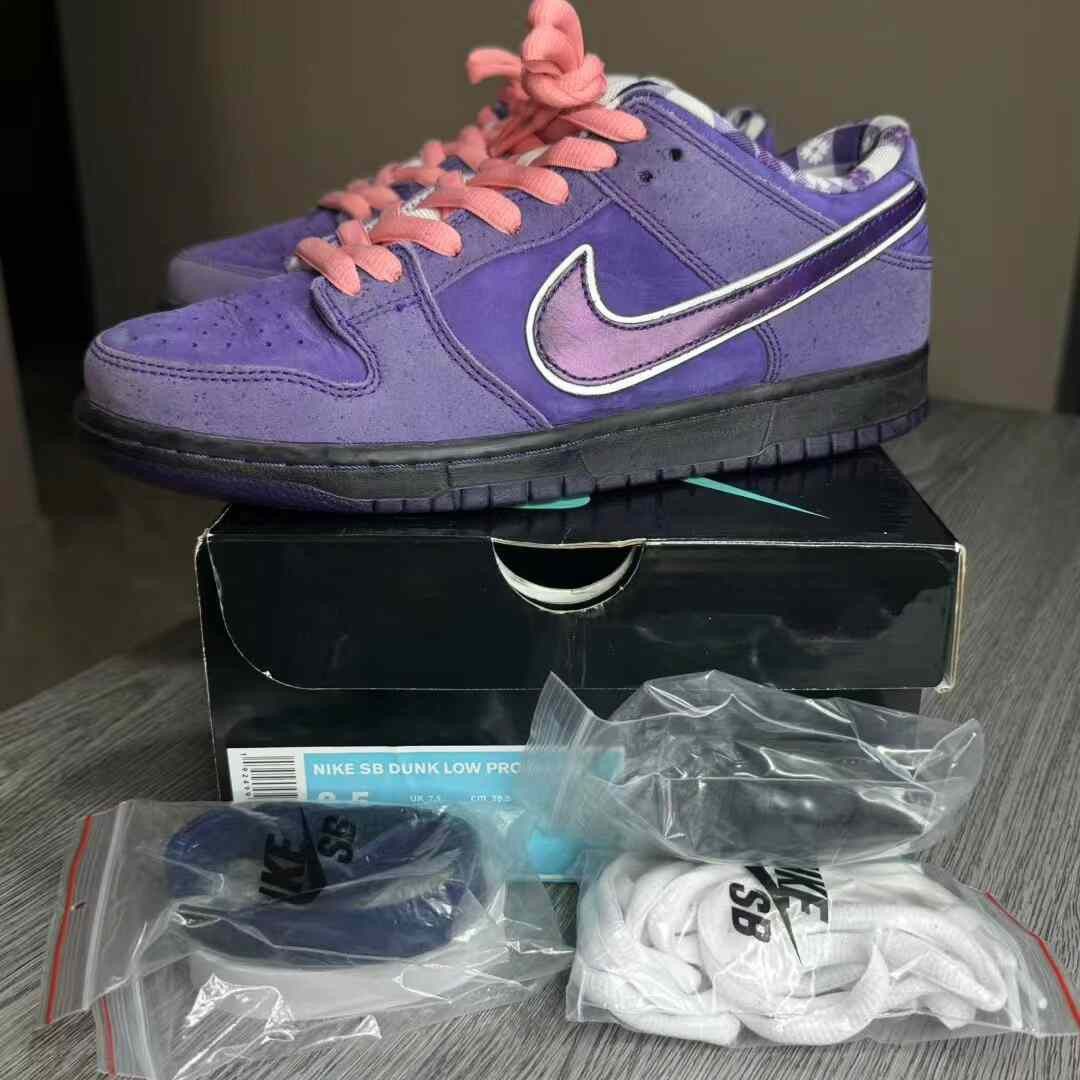 Nike Nike DUNK Purple Lowtop Sneakers 42 Men Size US 9 / EU 42 - 5 Thumbnail