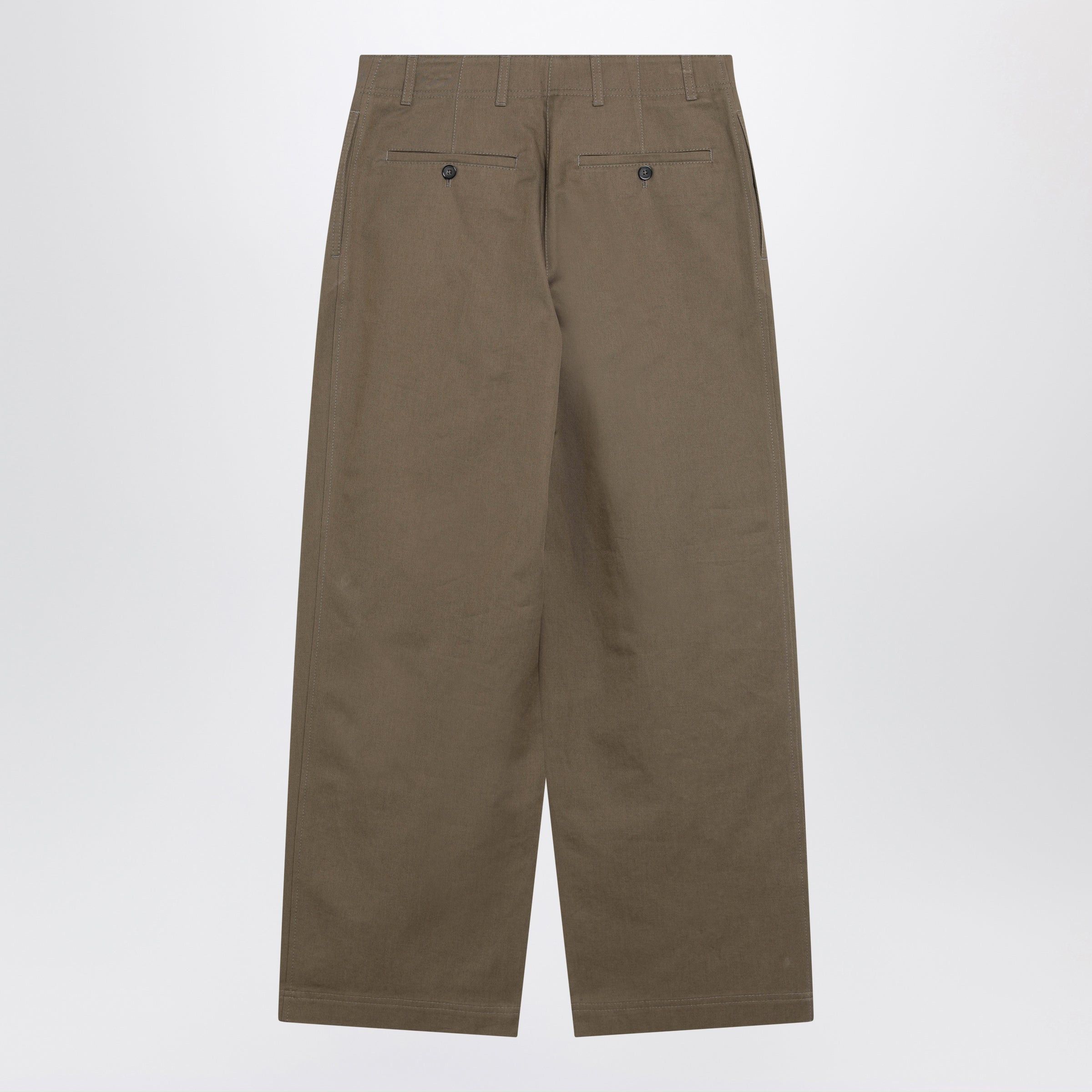 Toteme Toteme Hazelnut Cotton Trousers Size 28" / US 6 / IT 42 - 2 Thumbnail