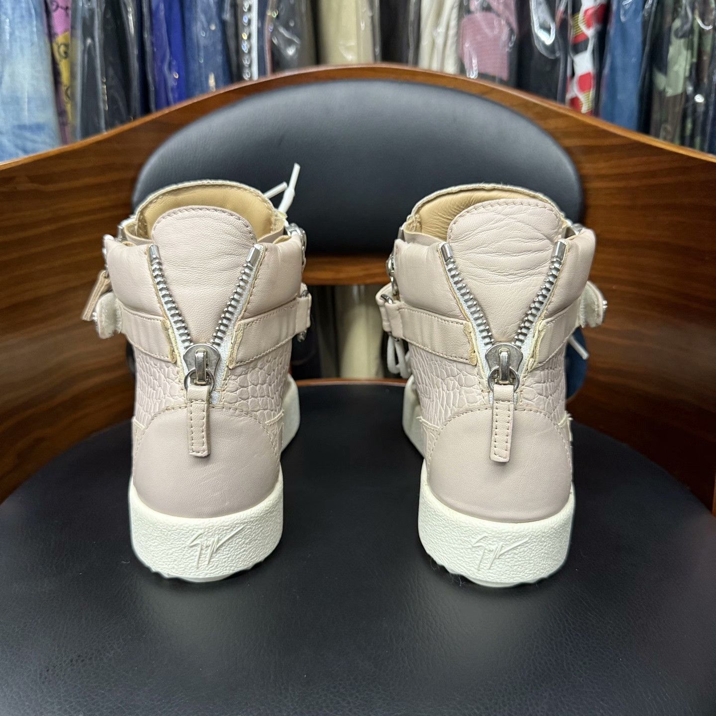 Giuseppe Zanotti Giuseppe Zanotti Casual Pink Hitop Sneakers 35 Men Size US 5 / EU 37 - 3 Thumbnail