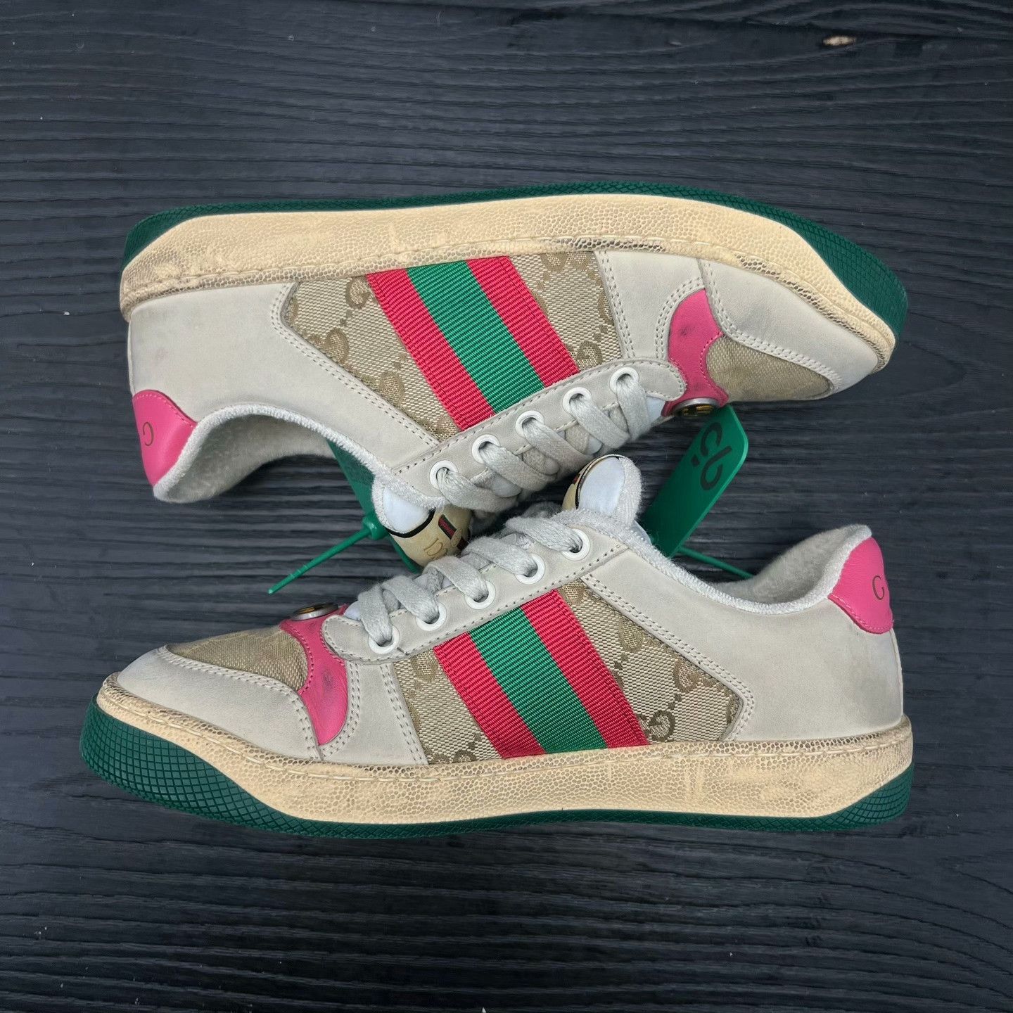 Gucci Gucci Pink Lowtop Sneakers 36 Women Size US 6 / IT 36 - 2 Thumbnail