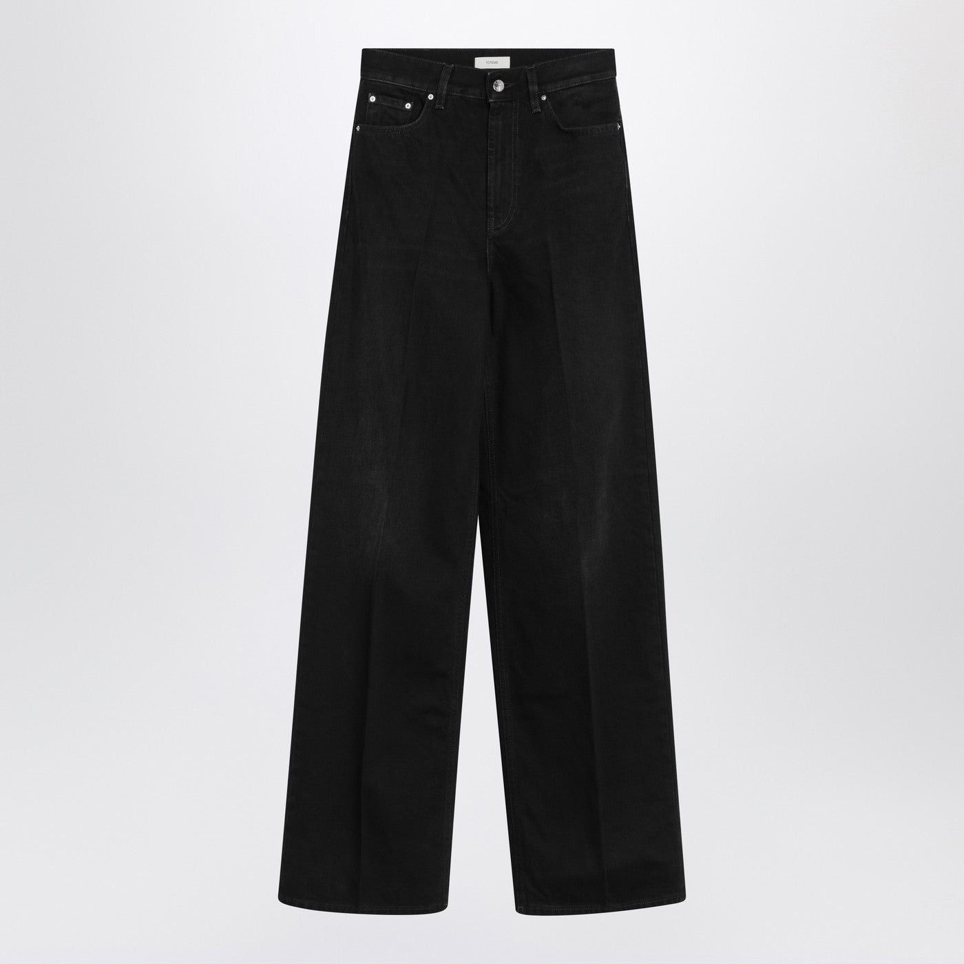 Toteme Toteme Black Trousers In Organic Cotton Size 25" / US 0 / IT 36 - 2 Thumbnail