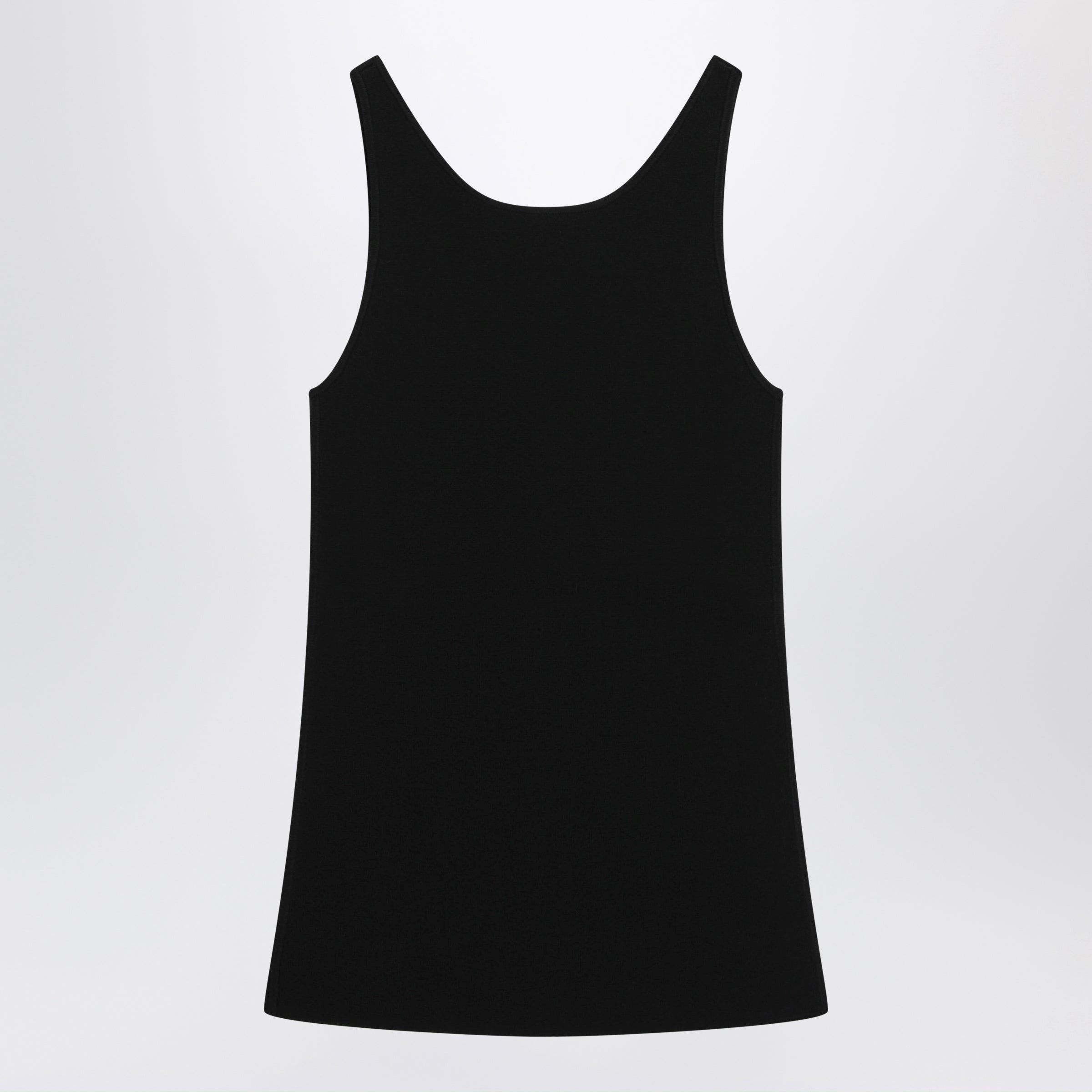 Toteme Toteme Black Fitted Compact Knit Tank Top Size M / US 6-8 / IT 42-44 - 2 Thumbnail