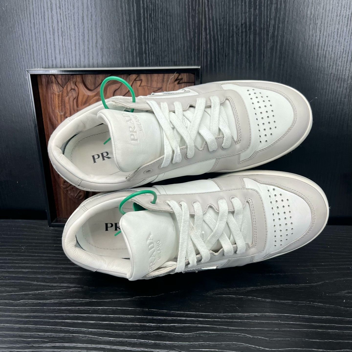 Prada Prada Down White Lowtop Sneakers 41 Men Size US 8.5 / EU 41-42 - 4 Thumbnail