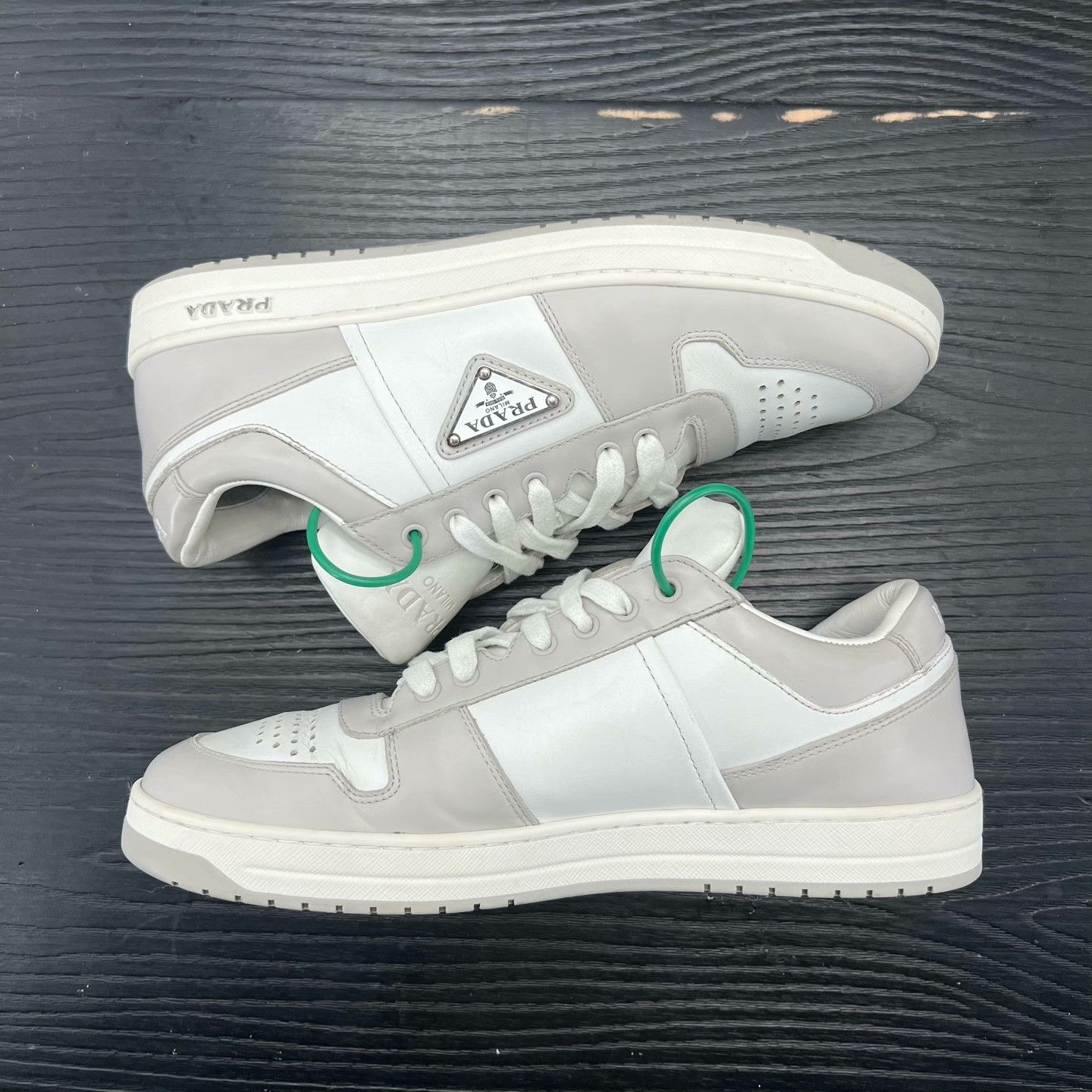 Prada Prada Down White Lowtop Sneakers 41 Men Size US 8.5 / EU 41-42 - 2 Thumbnail
