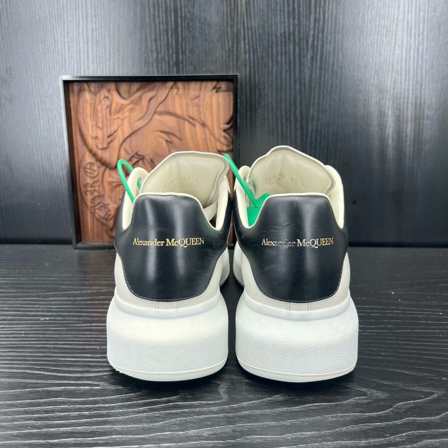 Alexander McQueen Alexander McQueen Leather Black Lowtop Sneakers 41 Men Size US 8.5 / EU 41-42 - 6 Thumbnail
