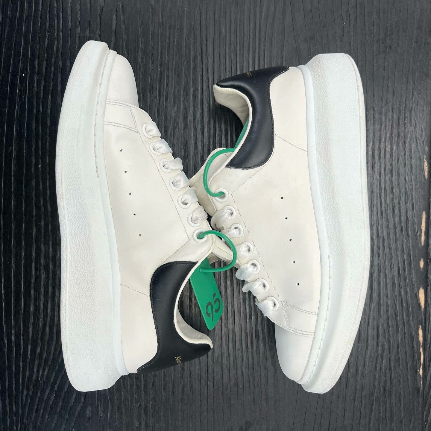 Alexander McQueen Alexander McQueen Leather Black Lowtop Sneakers 39 Men Size US 6.5 / EU 39-40 - 3 Thumbnail