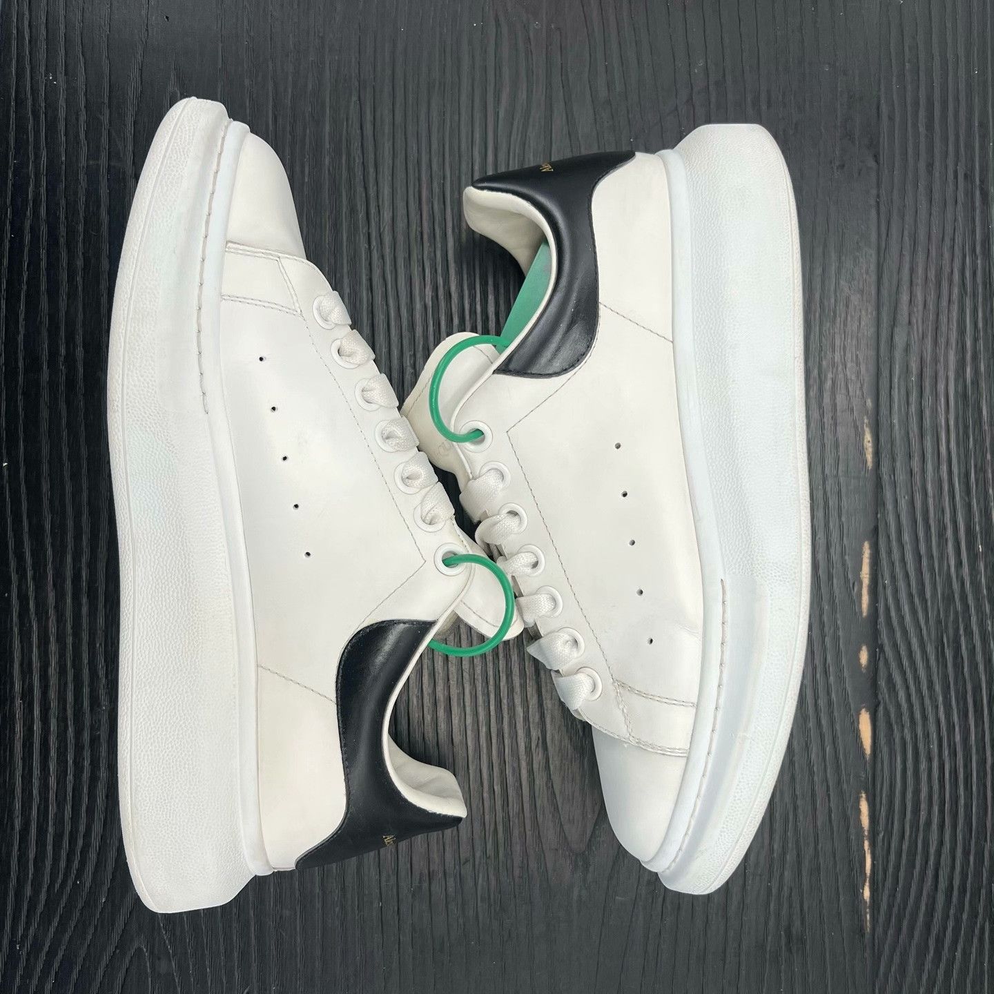 Alexander McQueen Alexander McQueen Leather Black Lowtop Sneakers 40 Men Size US 7.5 / EU 40-41 - 3 Thumbnail