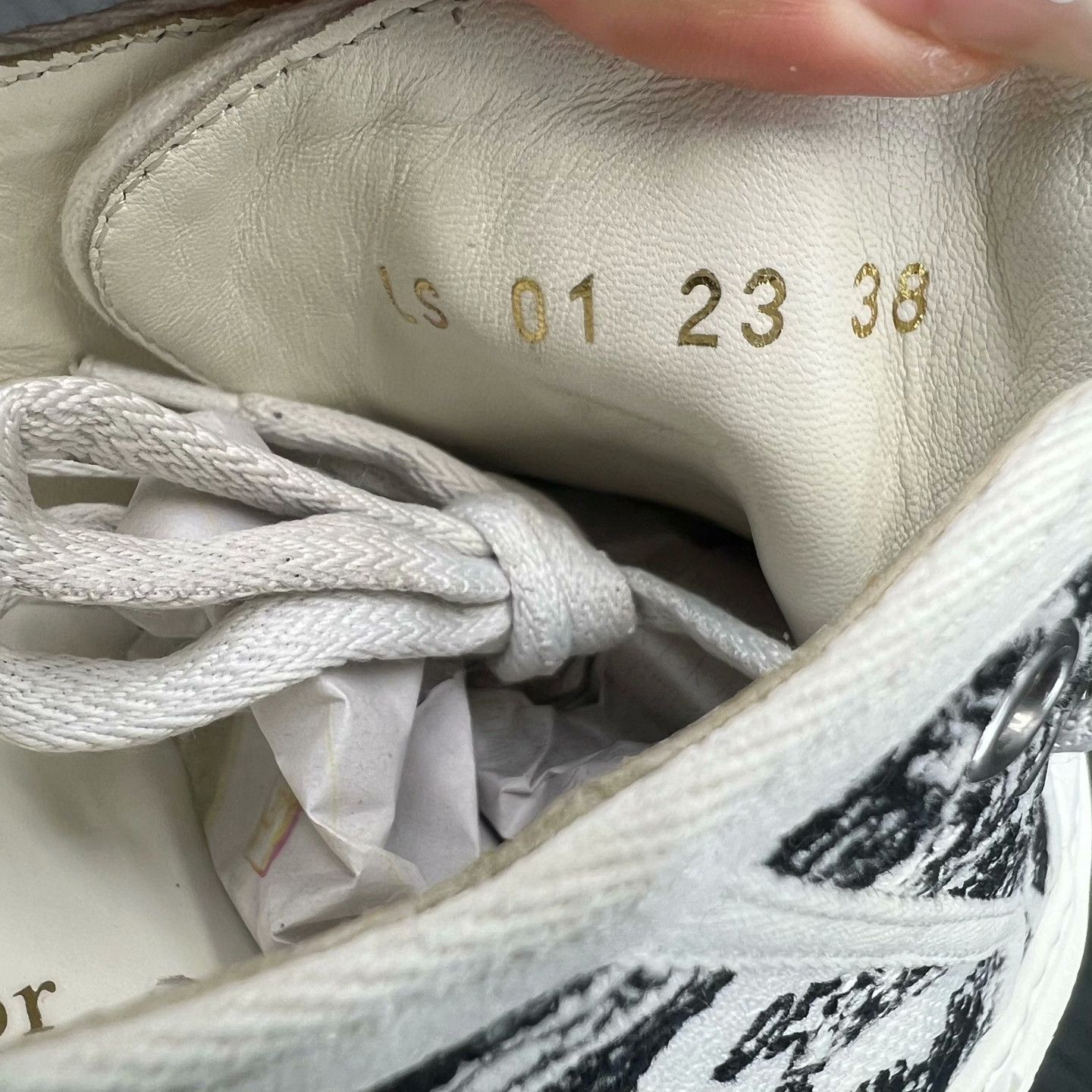 Dior Dior Embroidered Lowtop Sneakers 38 Women Size US 7.5 / IT 37.5 - 8 Thumbnail