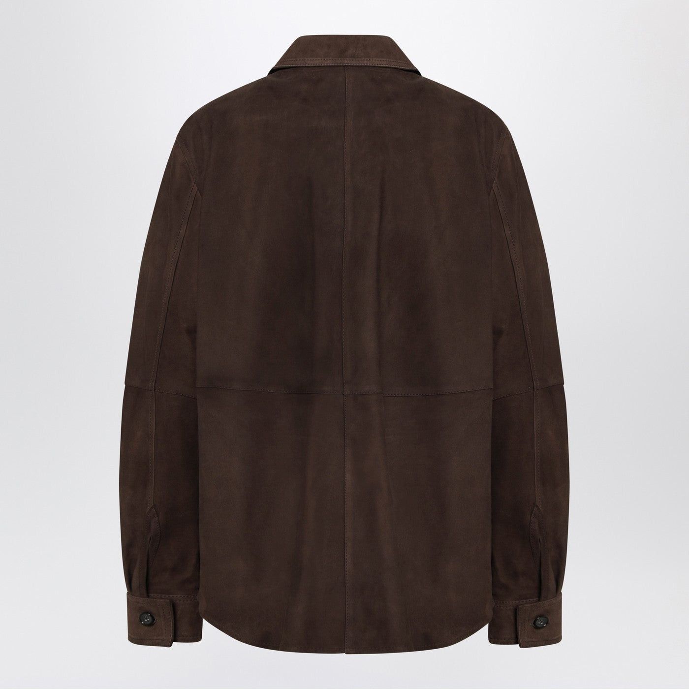 Toteme Toteme Brown Leather Shirt Jacket Size M / US 6-8 / IT 42-44 - 2 Thumbnail