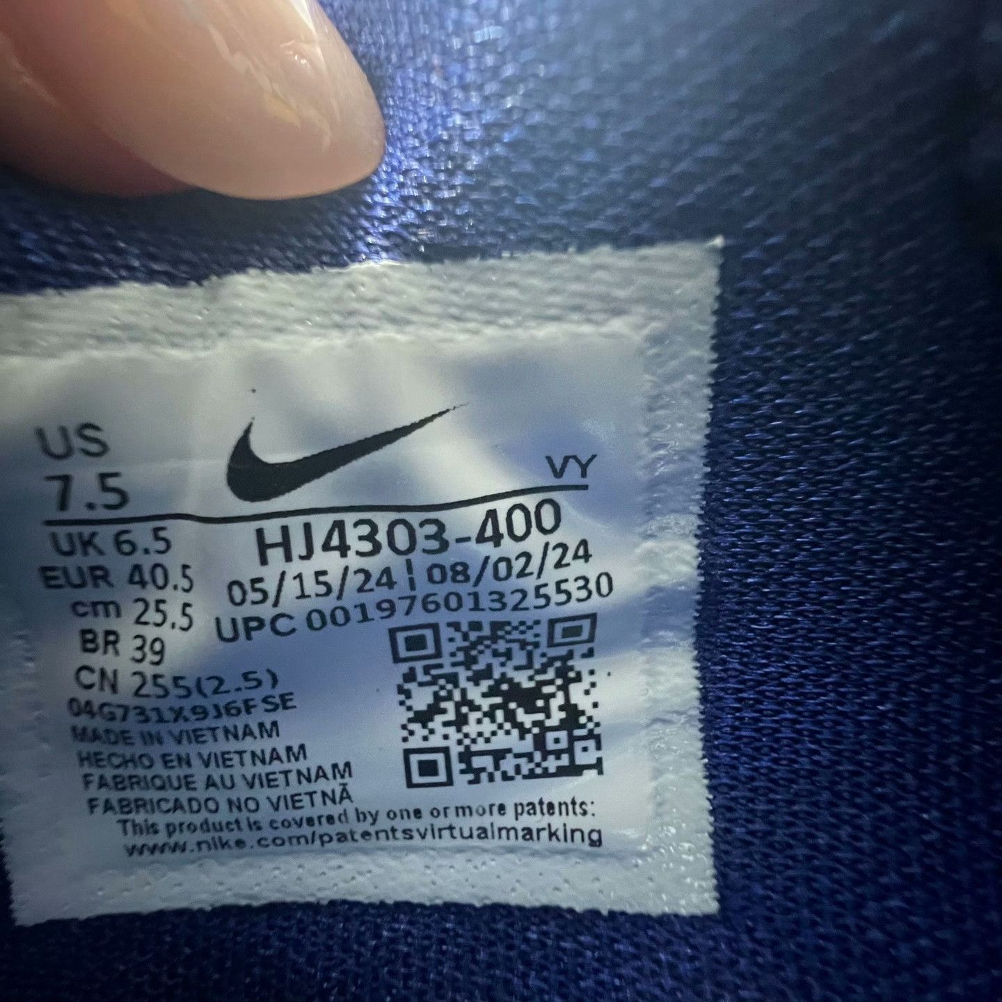 Nike Nike Blue Lowtop Sneakers 40 Men Size US 7.5 / EU 40-41 - 6 Thumbnail