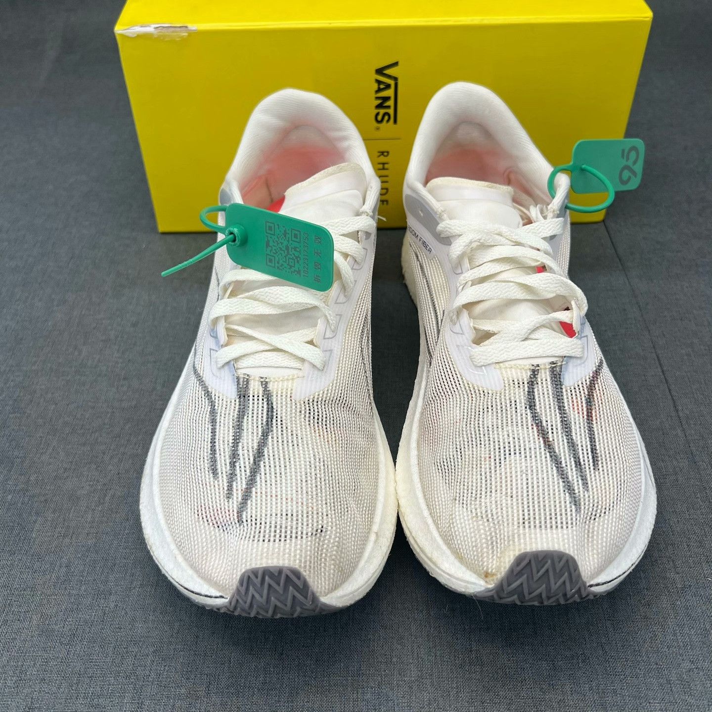 Li-Ning Li-Ning White Lowtop Sneakers 46 Men Size US 12 / EU 45 - 3 Thumbnail