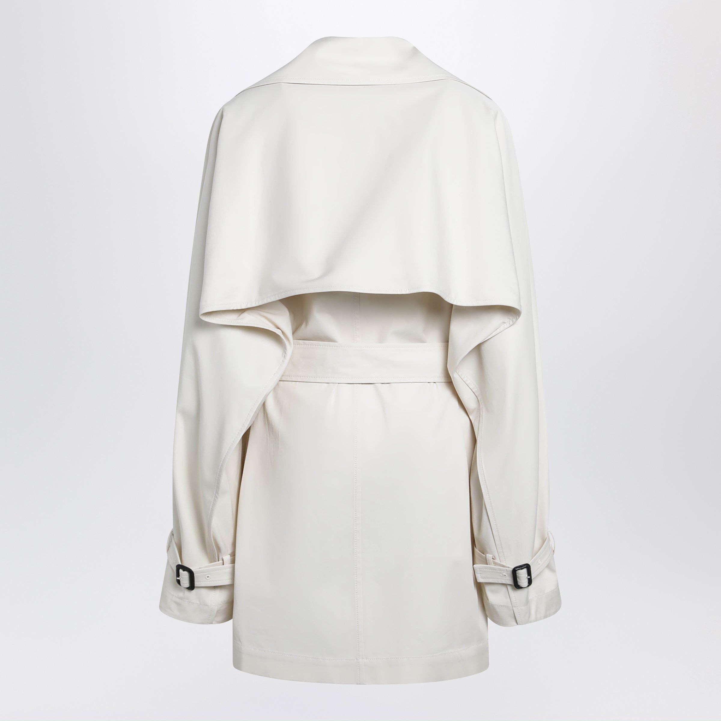 Toteme Toteme Ivory Double-Breasted Cotton Trench Coat Size M / US 6-8 / IT 42-44 - 2 Thumbnail
