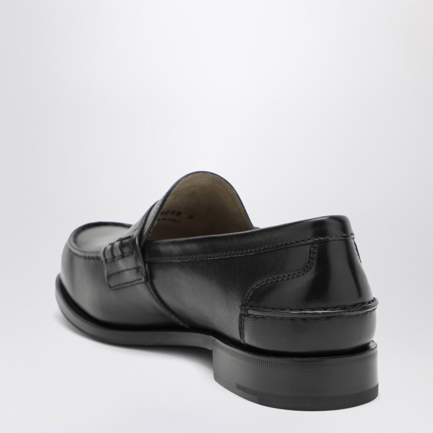 Prada Prada Black Brushed Leather Loafers Size US 7.5 / EU 40-41 - 2 Thumbnail
