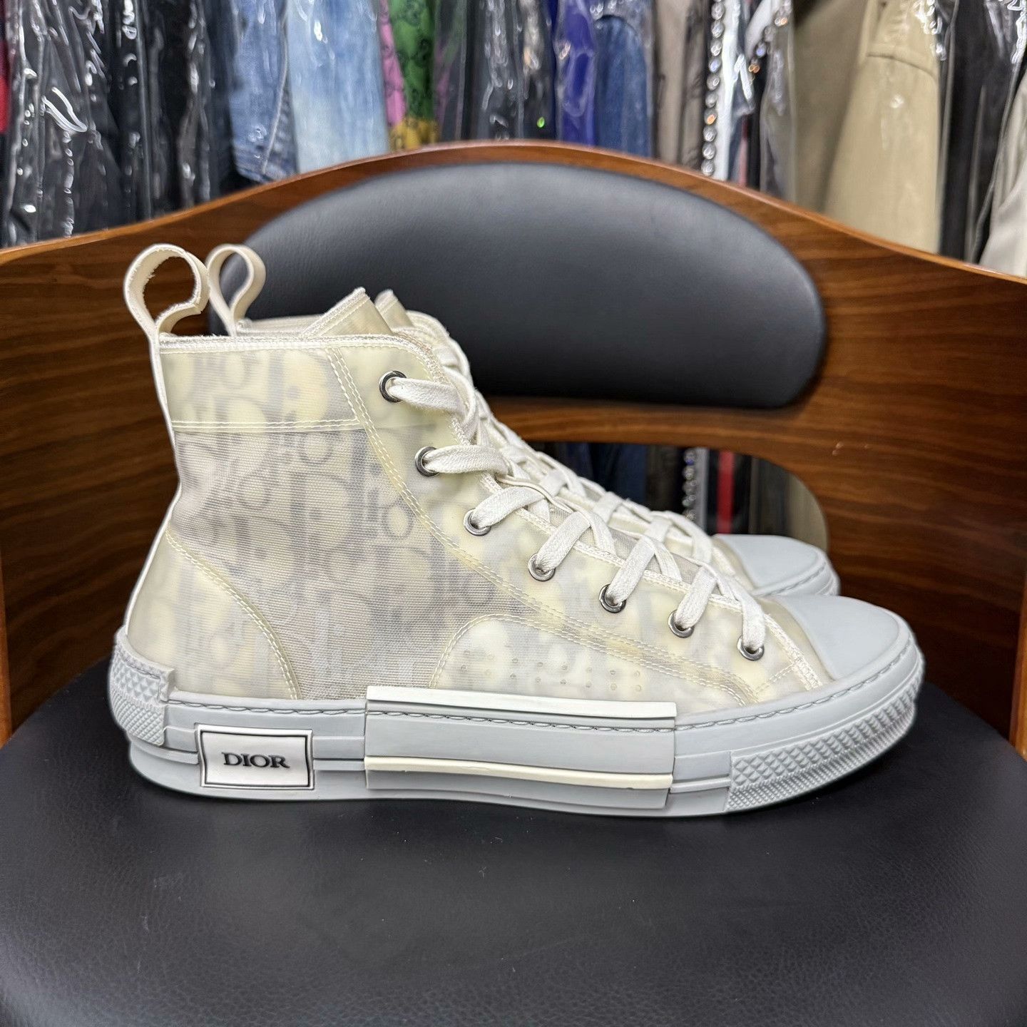 Dior Dior Gray Hitop Sneakers 23 Men Size US 10 / EU 43 - 4 Thumbnail