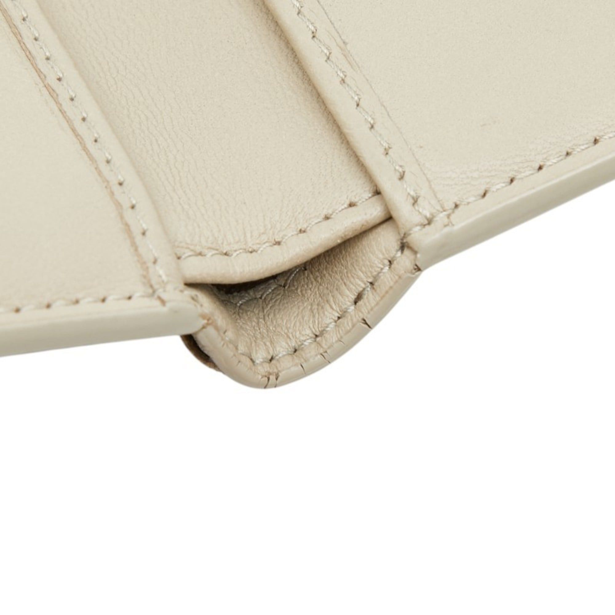 Bottega Veneta Bottega Veneta Intrecciato Bi-fold Wallet, Beige Leather, Women's BOTTEGAVENETA Size ONE SIZE - 7 Thumbnail
