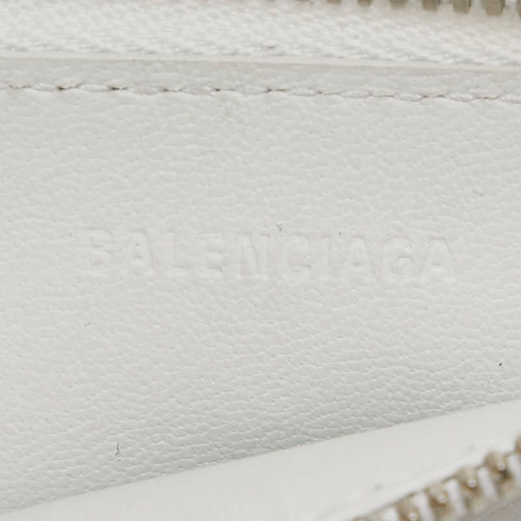 Balenciaga Balenciaga DIY METAL Logo Business Card Holder/Card Case/Coin Purse White Black Leather Women's BALENCIAGA Size ONE SIZE - 7 Thumbnail