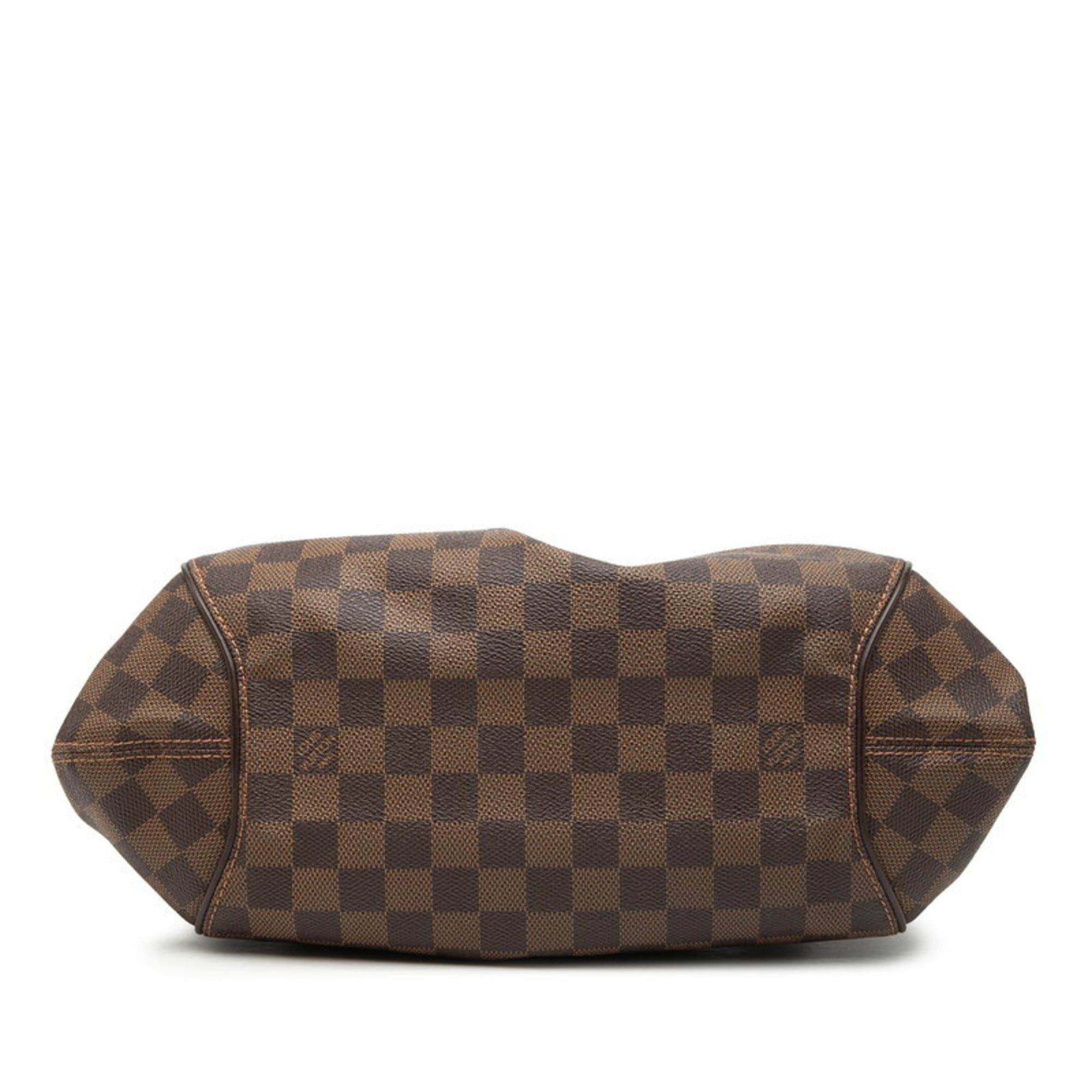 Louis Vuitton Louis Vuitton Damier Sistina PM Handbag N41542 Brown Leather Women's LOUIS VUITTON Size ONE SIZE - 3 Thumbnail