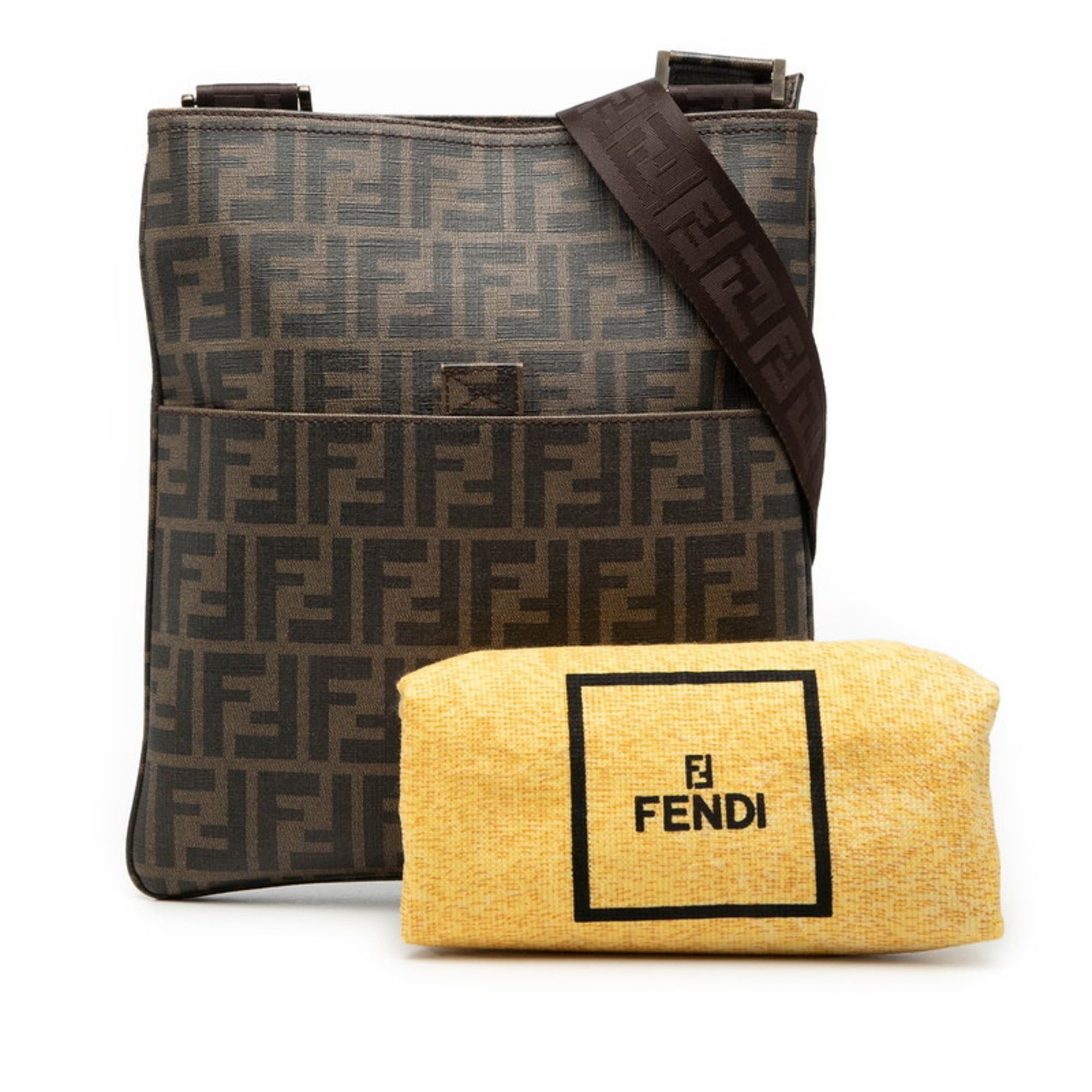 Fendi Fendi Zucca Crossbody Shoulder Bag 7VA207 Brown Women's FENDI Size ONE SIZE - 7 Thumbnail