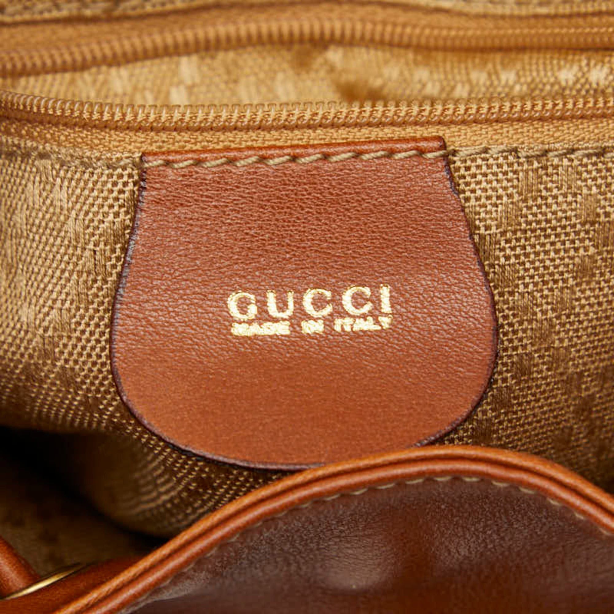 Gucci Gucci Bamboo Backpack 03 2265 0030 Brown Leather Women's GUCCI Size ONE SIZE - 13 Thumbnail