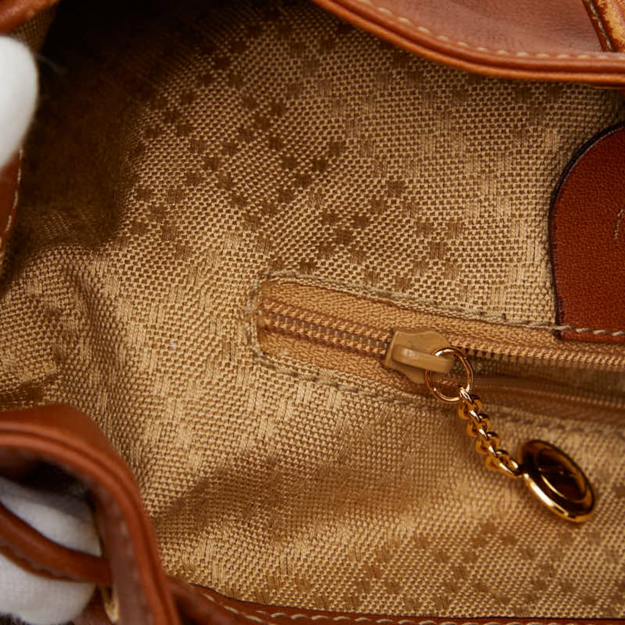Gucci Gucci Bamboo Backpack 03 2265 0030 Brown Leather Women's GUCCI Size ONE SIZE - 11 Thumbnail