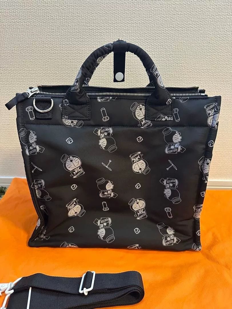 Porter Porter Doraemon Black 2way Shoulder Bag Size ONE SIZE - 9 Thumbnail