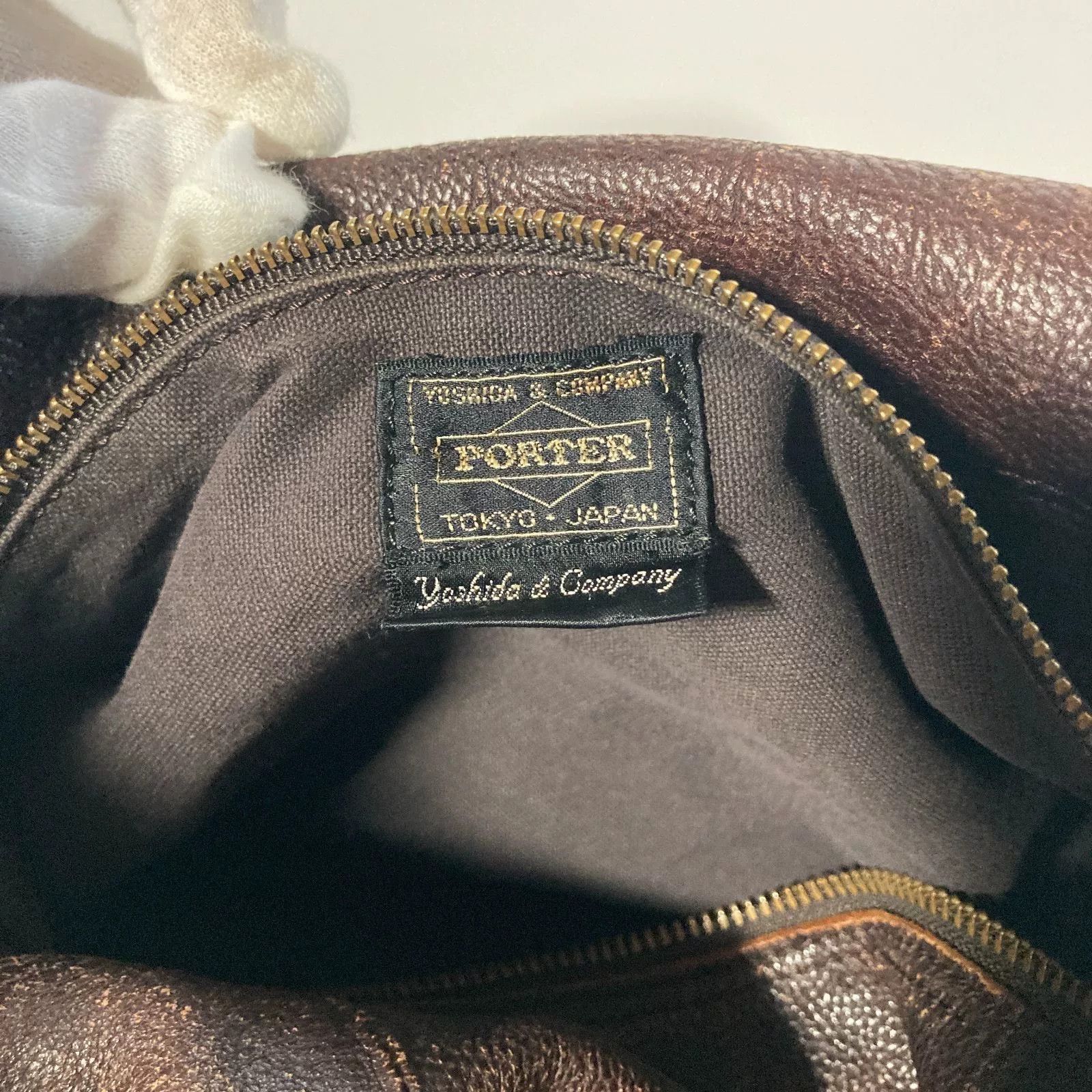 Porter Porter Leather Hand Luggage Bag Size ONE SIZE - 4 Thumbnail