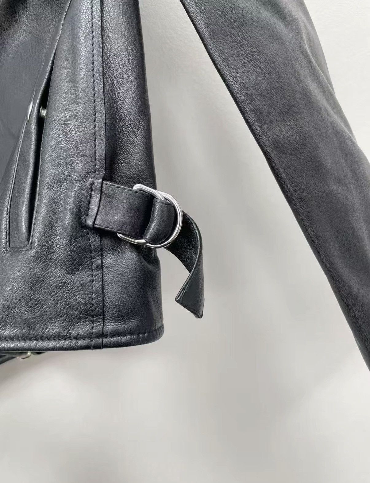 Lanvin Black Leather Moto Jacket Size M Size US M / EU 48-50 / 2 - 4 Thumbnail