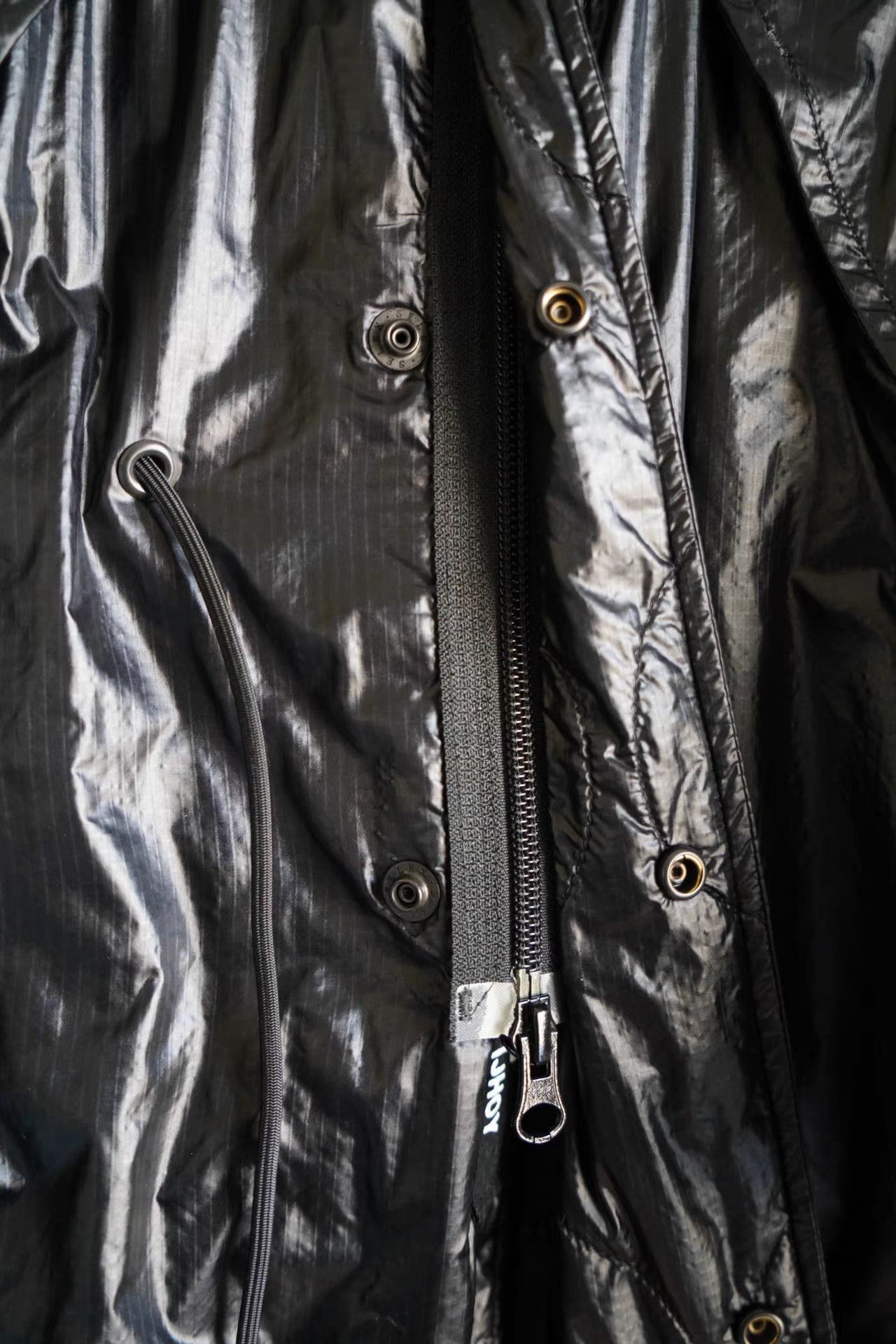 Yohji Yamamoto Black Long Parka with Hood - Size S Size US S / EU 44-46 / 1 - 5 Thumbnail