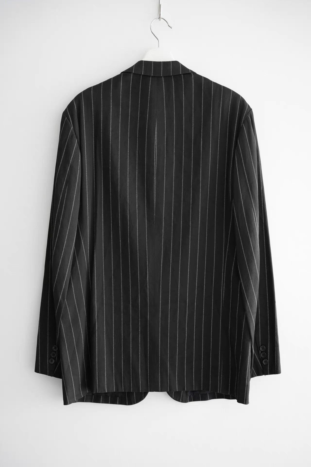 Yohji Yamamoto Black Pinstripe Long Sleeve Blazer Size US S / EU 44-46 / 1 - 2 Thumbnail