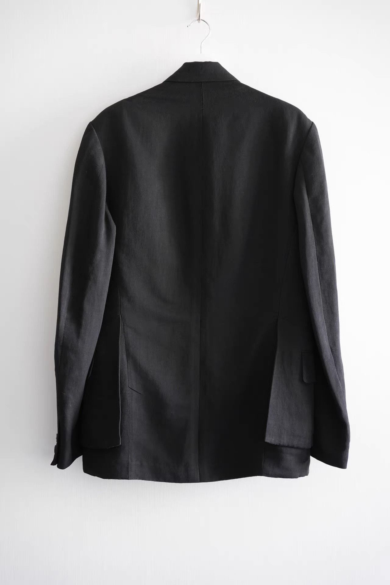 Yohji Yamamoto Black Button-Front Light Jacket - Size M Size US M / EU 48-50 / 2 - 2 Thumbnail