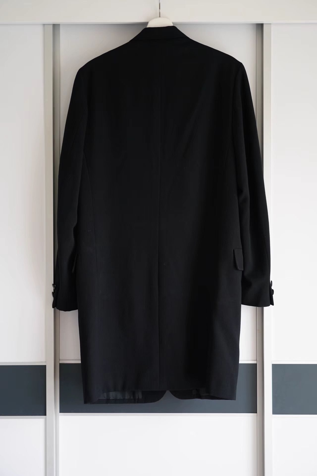 Yohji Yamamoto Black Long Buttoned Coat Size S Size US S / EU 44-46 / 1 - 2 Thumbnail