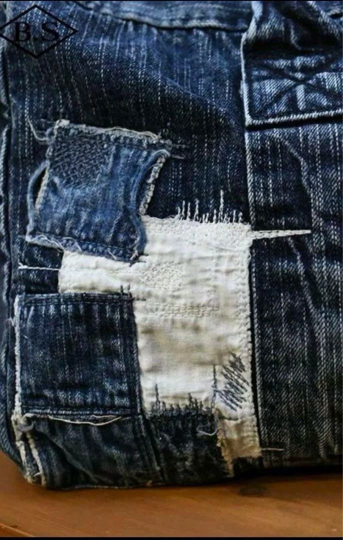 Porter Classic Porter Classic Vintage Denim Handbag Size ONE SIZE - 4 Thumbnail