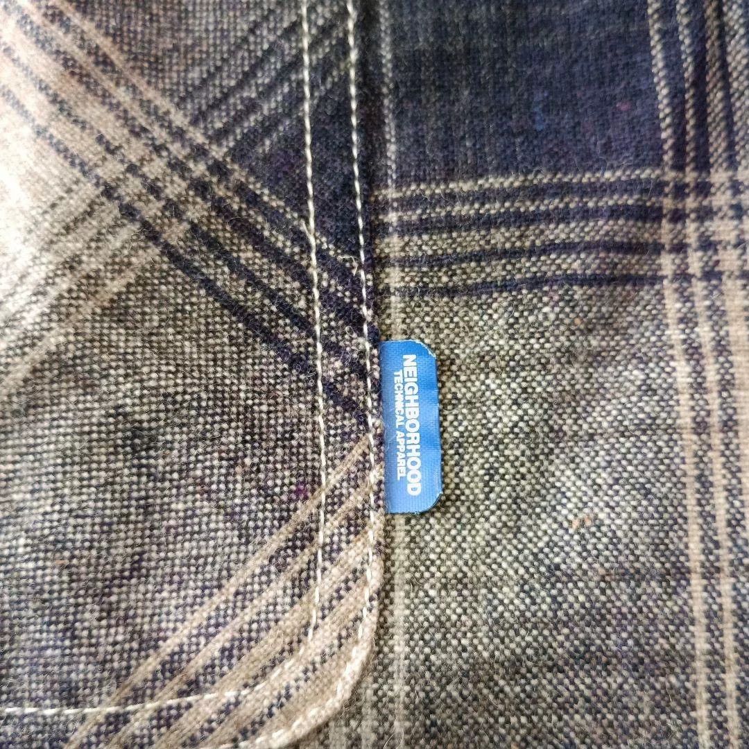 Neighborhood neighborhood 092BENH-SHM02 Wool Plaid Shirt Size US L / EU 52-54 / 3 - 4 Thumbnail