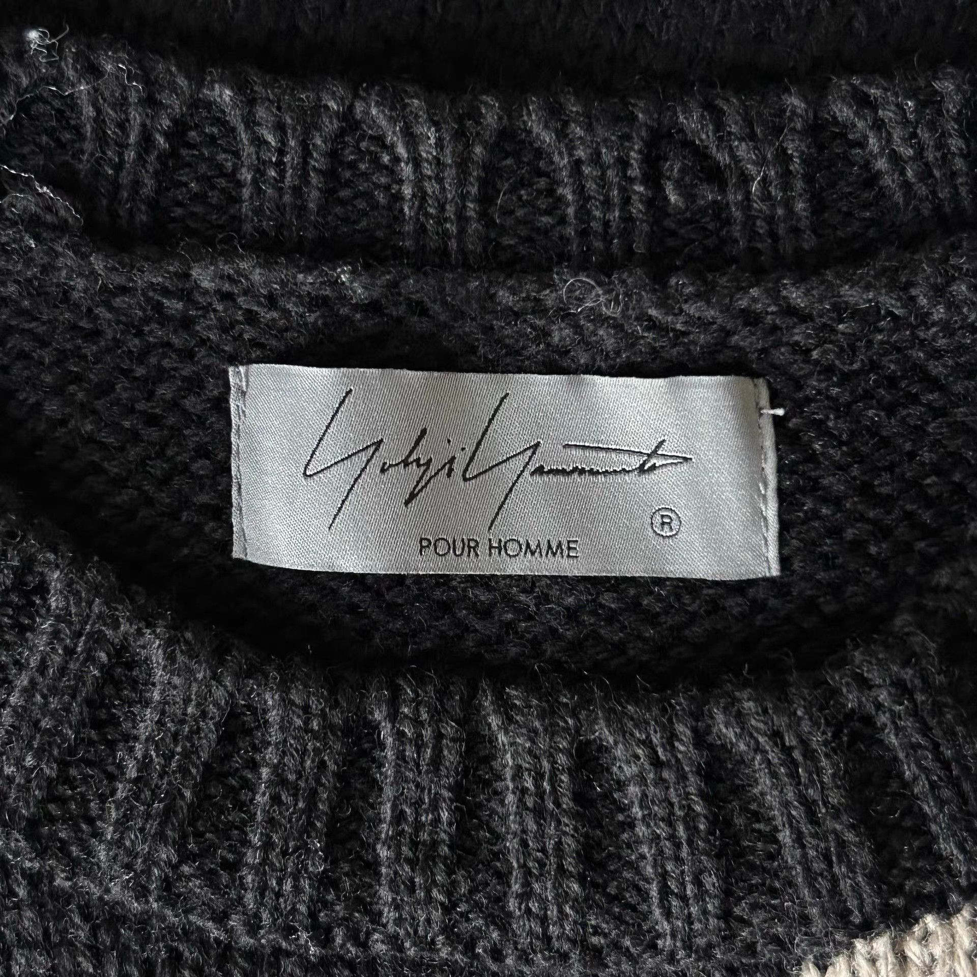 Yohji Yamamoto Black Bone Print Long Sleeve Sweater Size US L / EU 52-54 / 3 - 5 Thumbnail