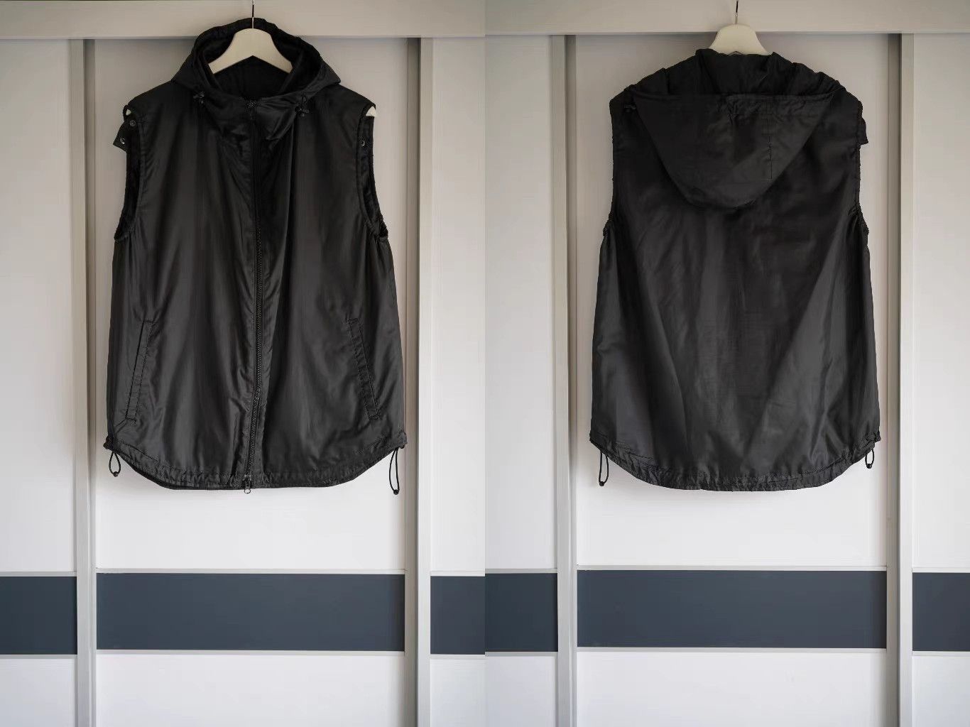 Yohji Yamamoto Black Light Jacket with Hood, Size M Size US M / EU 48-50 / 2 - 4 Thumbnail