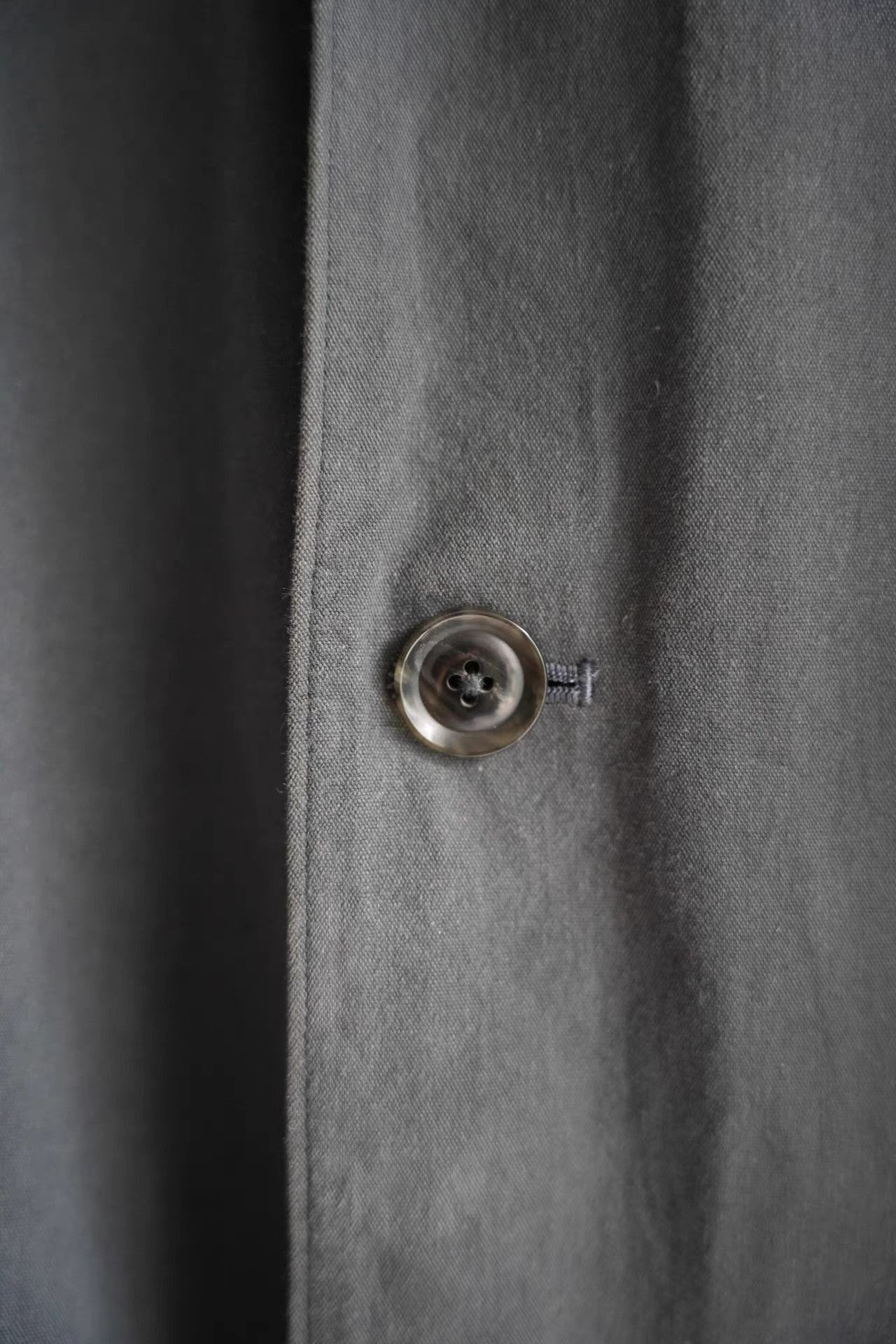Yohji Yamamoto Gray Long Button-Front Coat Size US M / EU 48-50 / 2 - 4 Thumbnail
