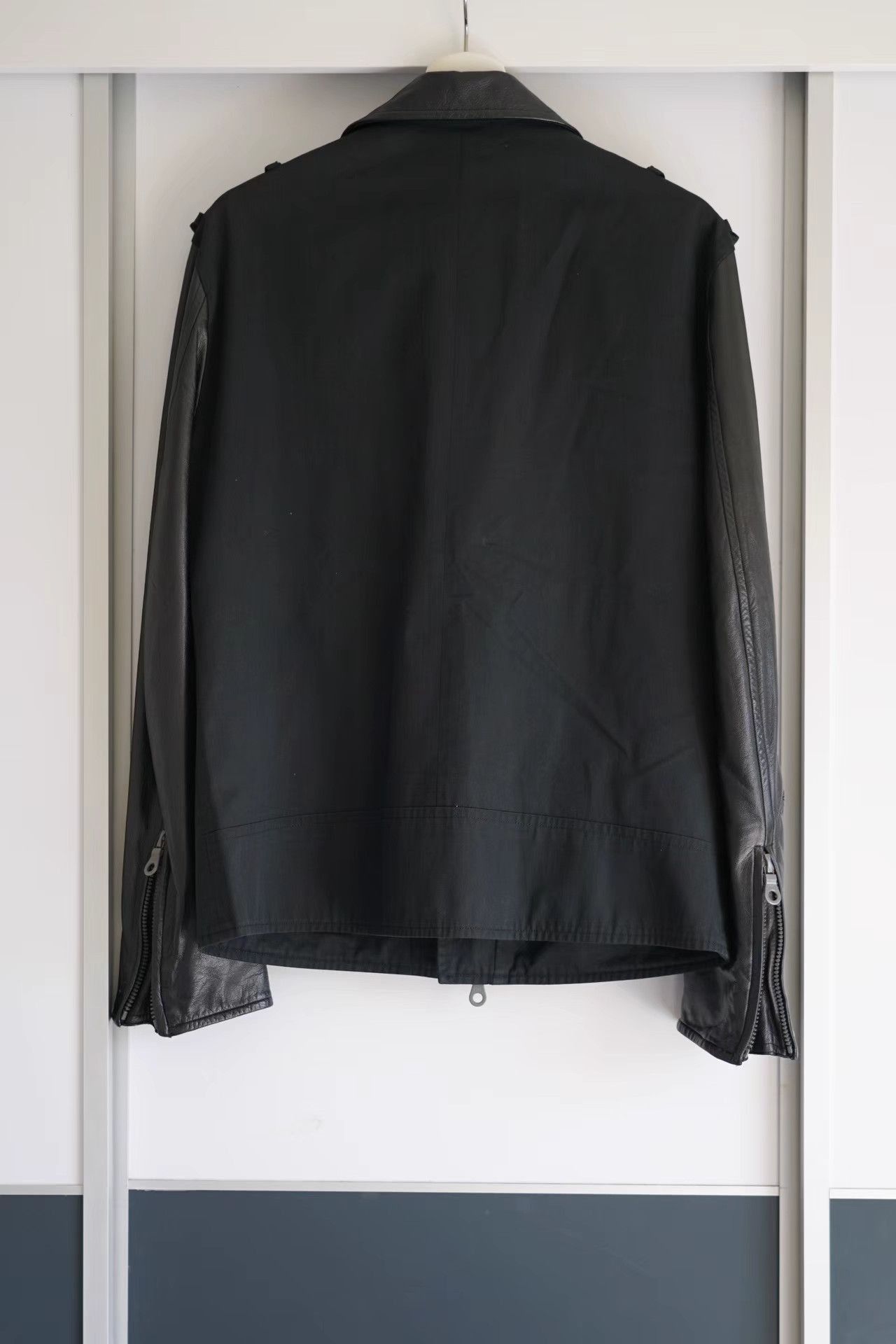 Yohji Yamamoto Black Leather Biker Jacket Size S Size US S / EU 44-46 / 1 - 2 Thumbnail