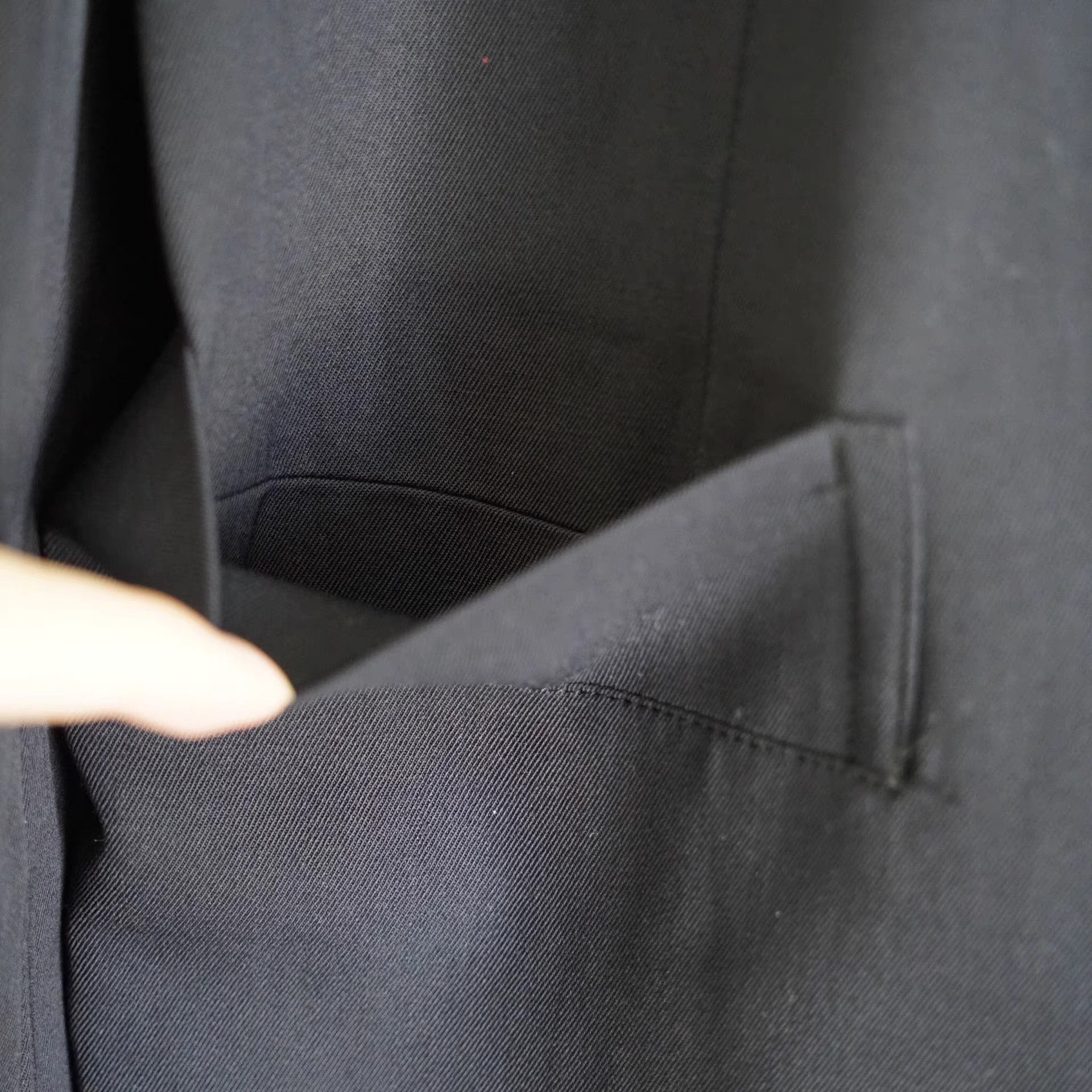 Yohji Yamamoto Black Double-Breasted Blazer - Size S Size US S / EU 44-46 / 1 - 5 Thumbnail