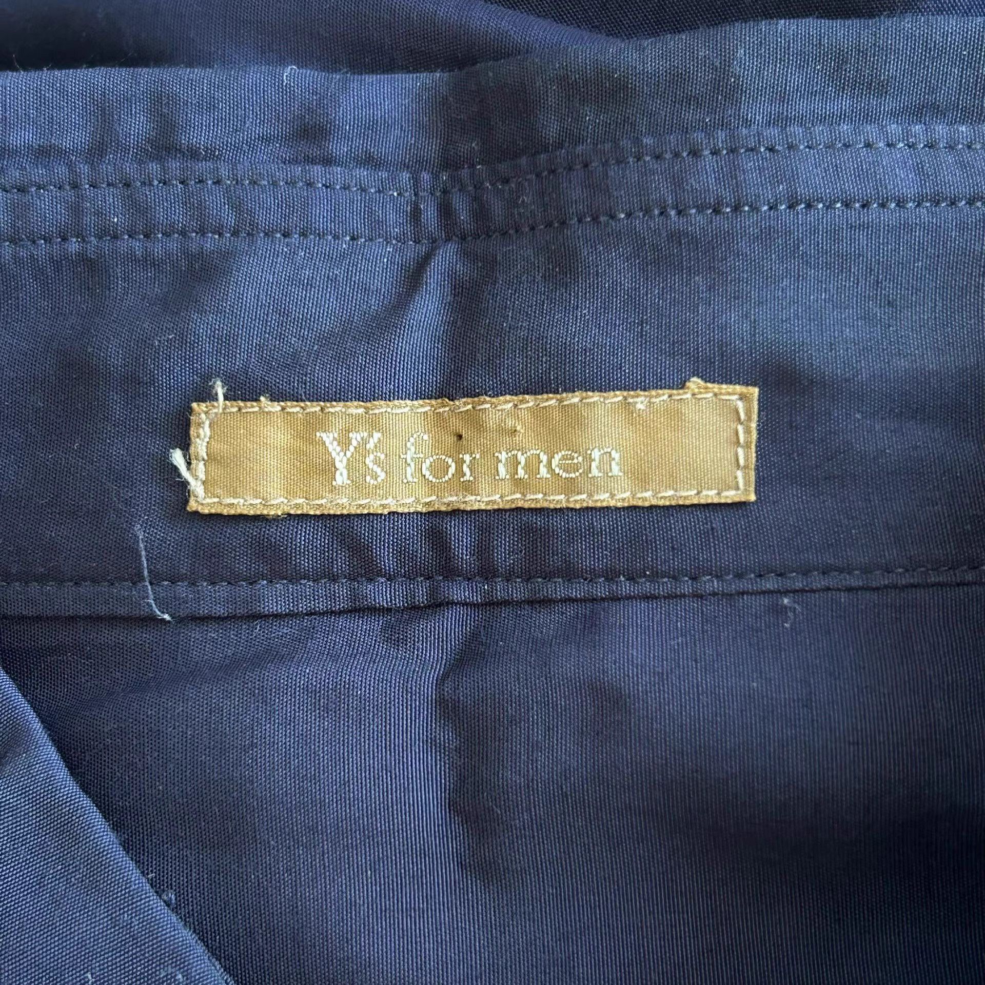Yohji Yamamoto Blue Long Sleeve Shirt with Star Cutout Design Size US L / EU 52-54 / 3 - 5 Thumbnail