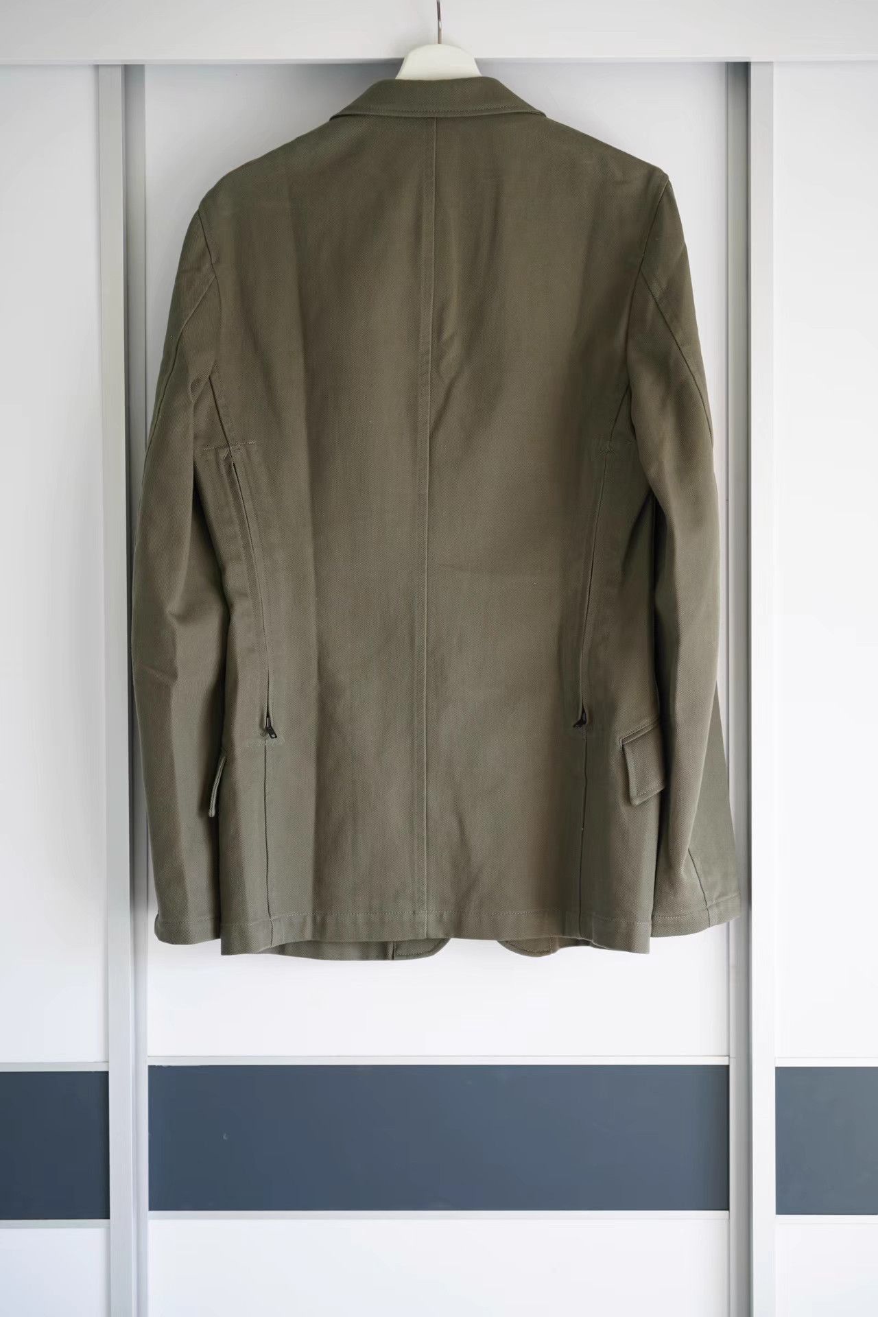 Yohji Yamamoto Green Single-Breasted Blazer Jacket Size US L / EU 52-54 / 3 - 2 Thumbnail