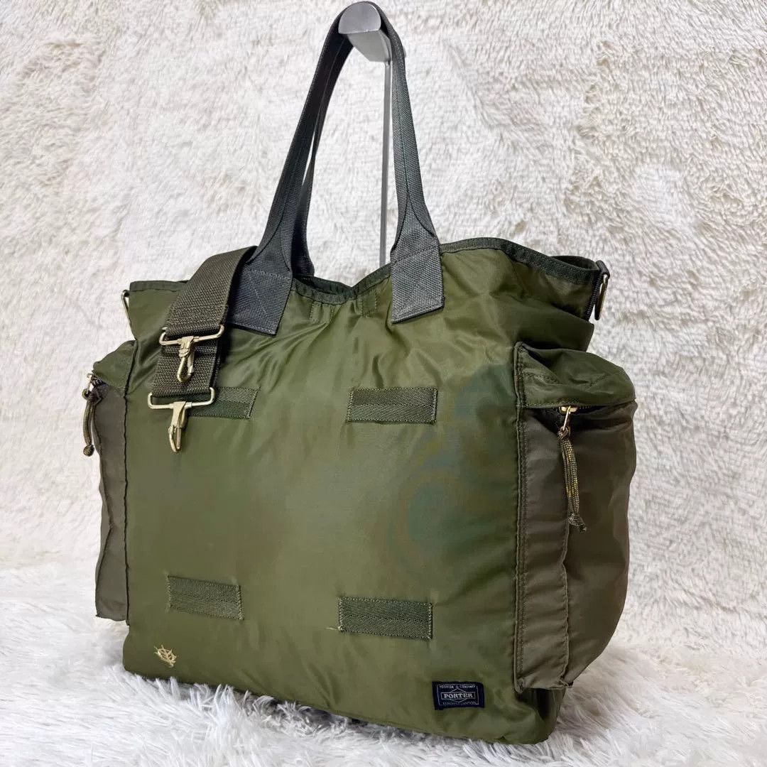 Porter PORTER FORCE Olive Green 2way Tote Bag Size ONE SIZE - 5 Thumbnail