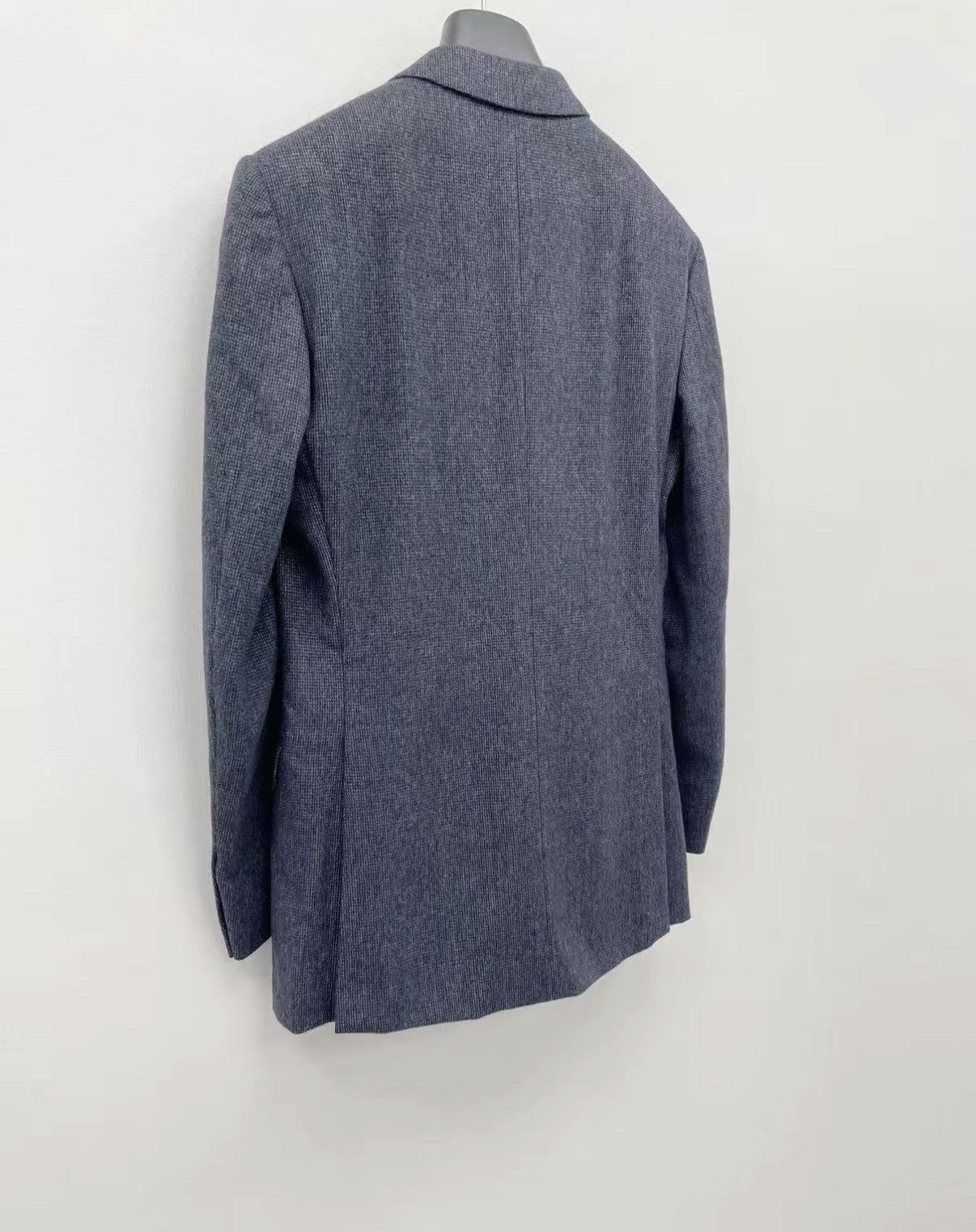 Z Zegna Gray Textured Single-Breasted Suit Jacket Size US S / EU 44-46 / 1 - 7 Thumbnail