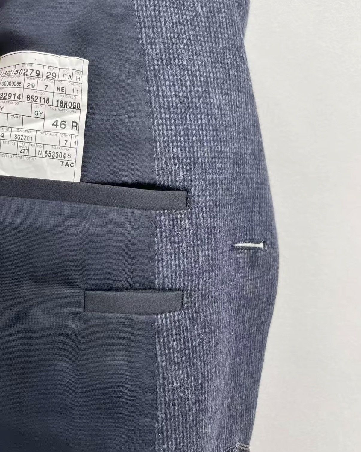 Z Zegna Gray Textured Single-Breasted Suit Jacket Size US S / EU 44-46 / 1 - 8 Thumbnail