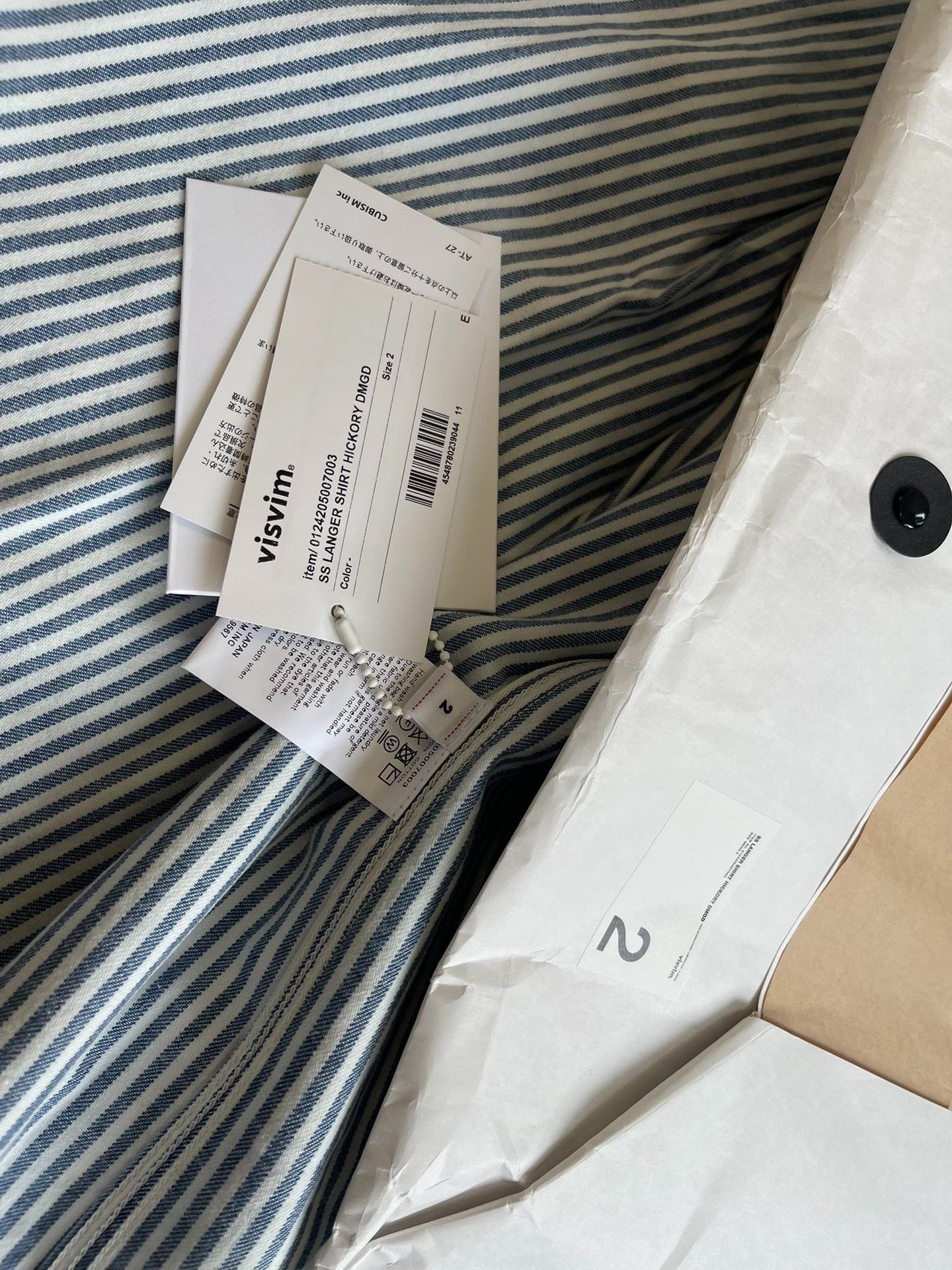Visvim visvim 24AW Langer Hickory Striped Shirt Size US M / EU 48-50 / 2 - 9 Thumbnail