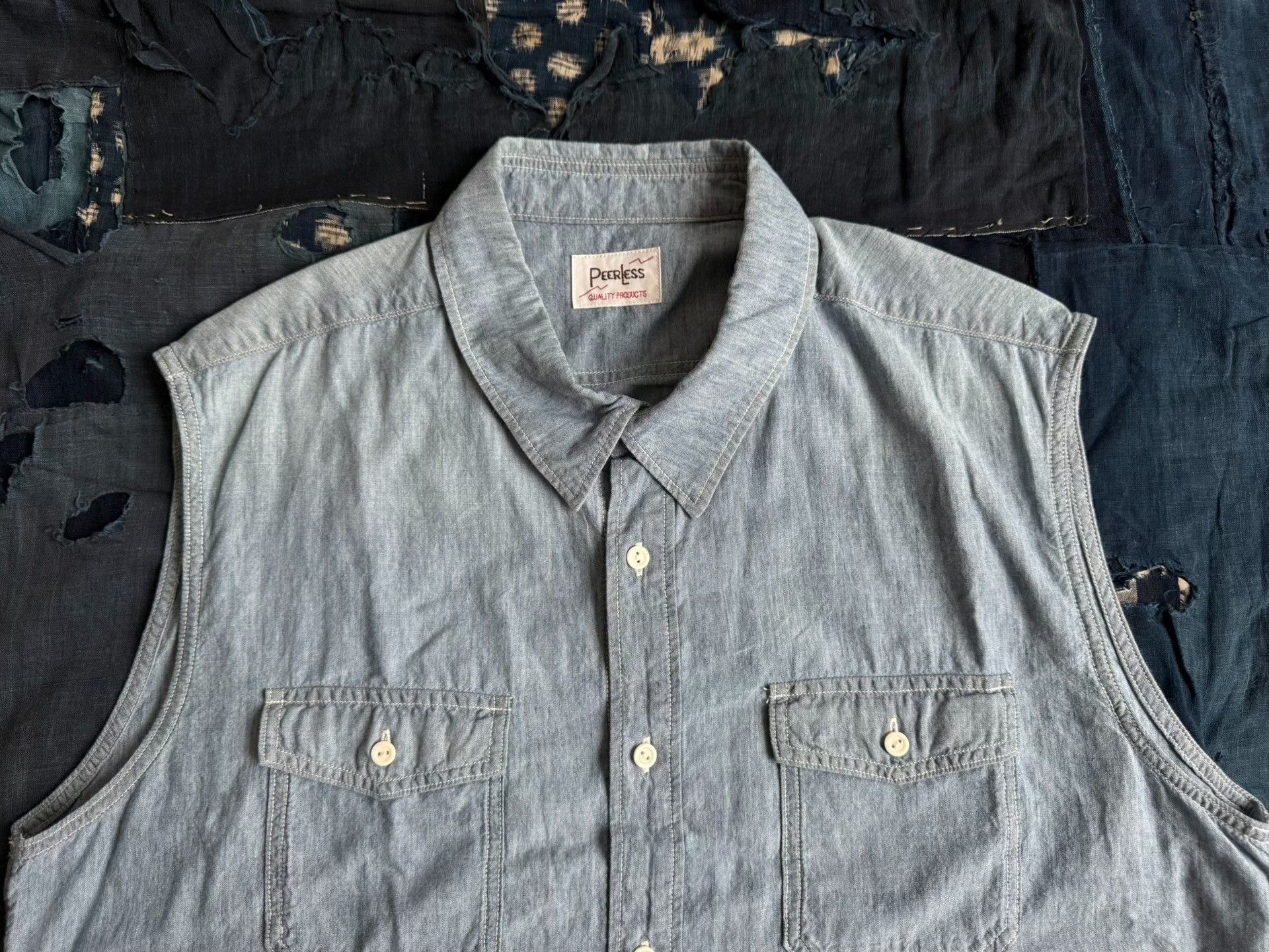 Visvim VISVIM 22SS Cut Off Chambray Meguro Limited Size US XL / EU 56 / 4 - 4 Thumbnail
