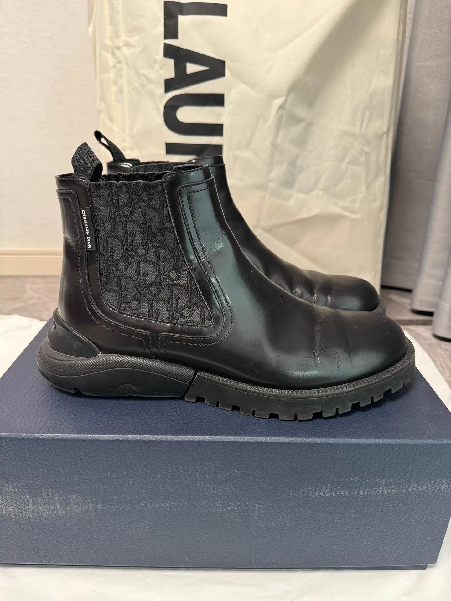 Dior Black Leather Chelsea Boots Size 7 Size US 7 / EU 40 - 2 Thumbnail