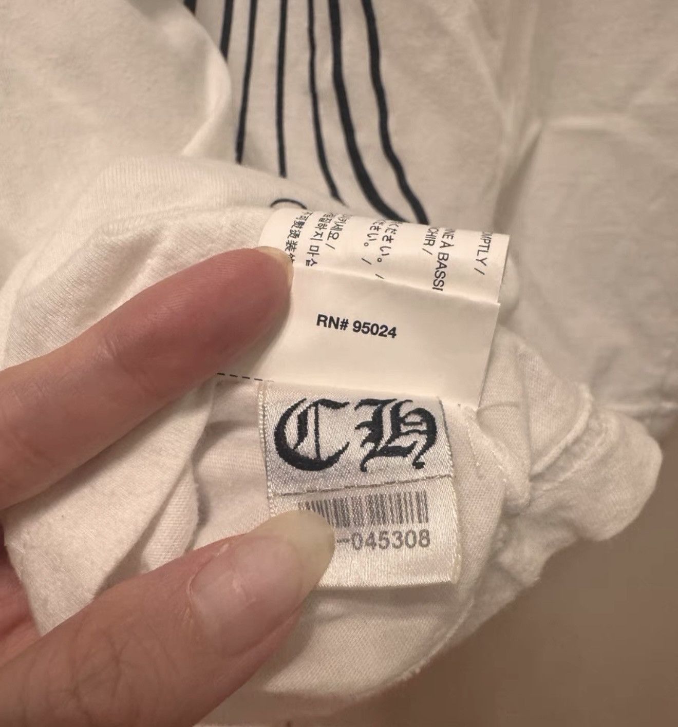 Chrome Hearts White Short Sleeve T-Shirt with Cross Graphic Size US S / EU 44-46 / 1 - 4 Thumbnail