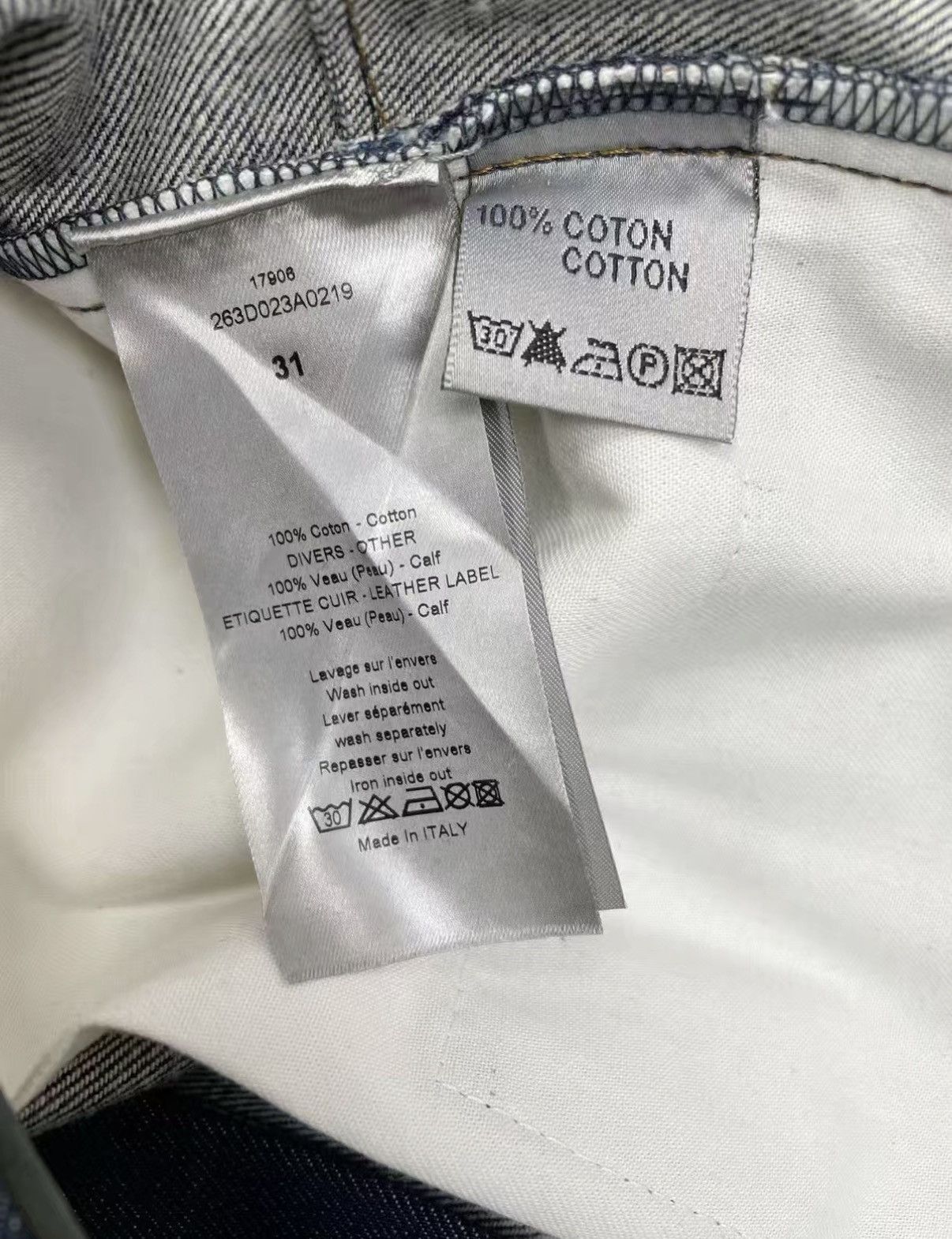 Dior Blue Denim Jeans Size 28 Size US 28 / EU 44 - 4 Thumbnail